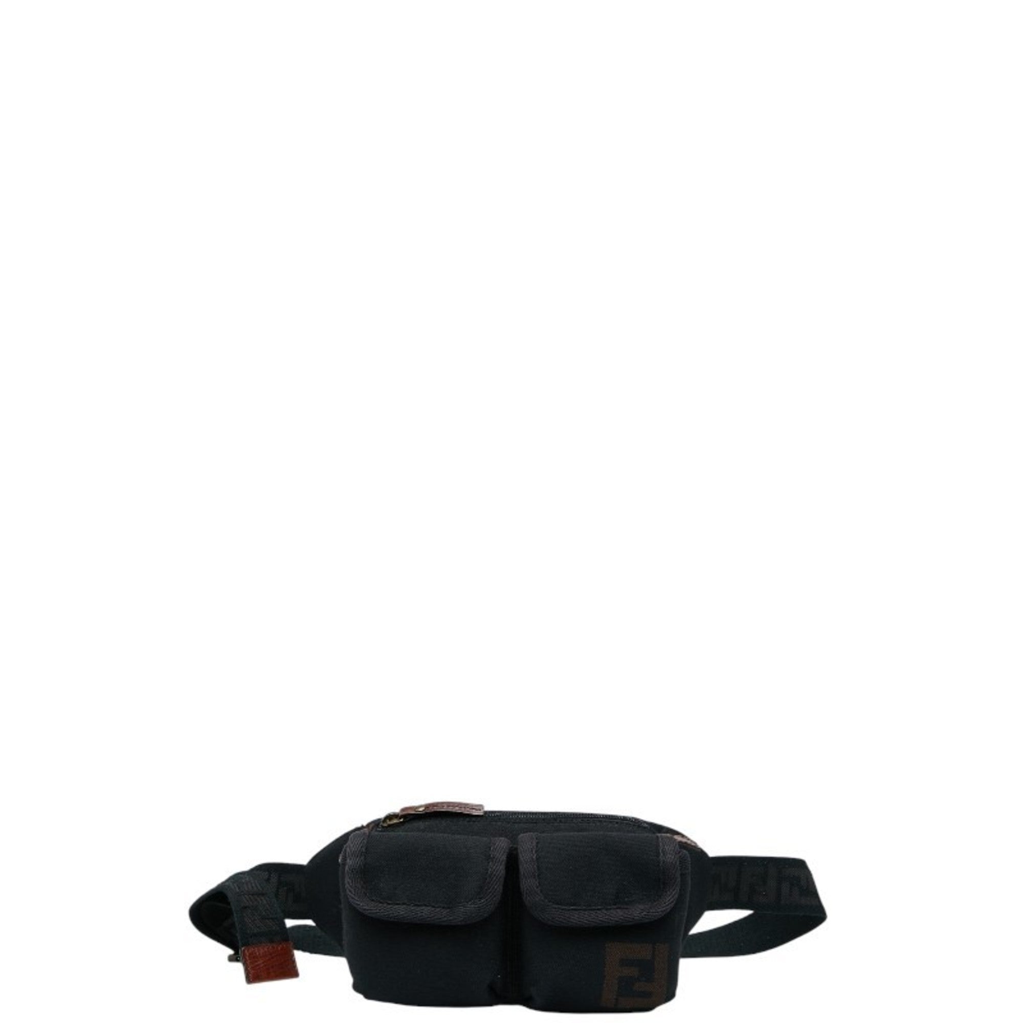 Fendi Black Canvas Sling Bag (Pre-Owned)