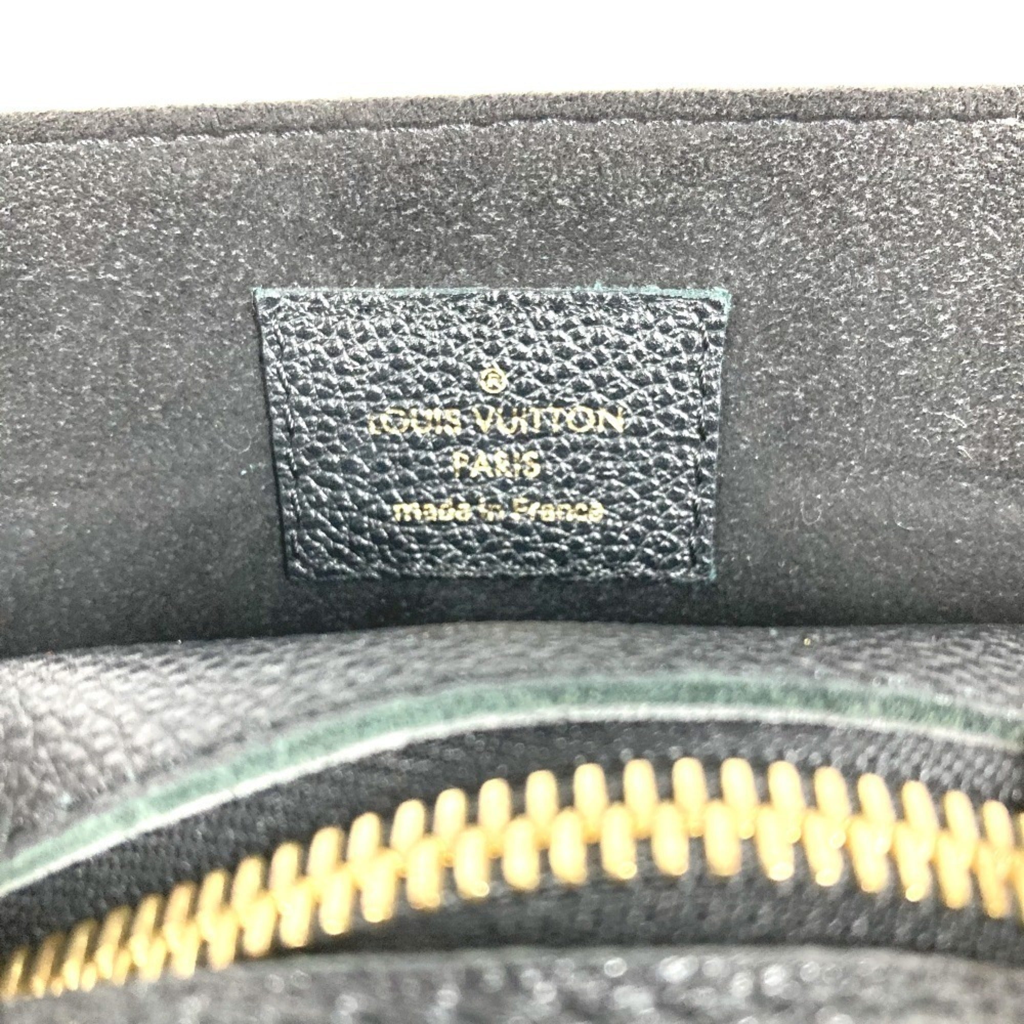 Louis Vuitton Black Brown Noir Monogram Canvas Leather Handbag Tote Bag (Pre-Owned)