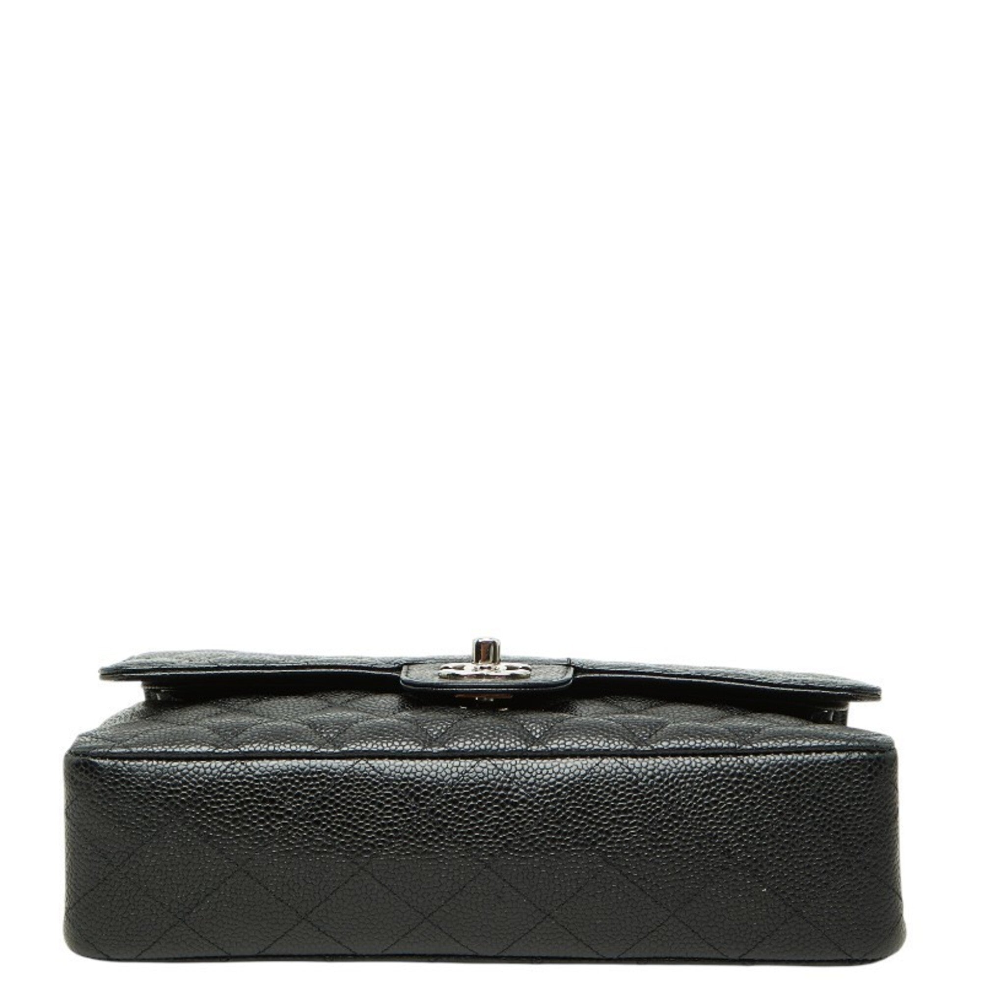 Chanel Black Grained Calfskin Shoulder Bag (Pre-Owned)