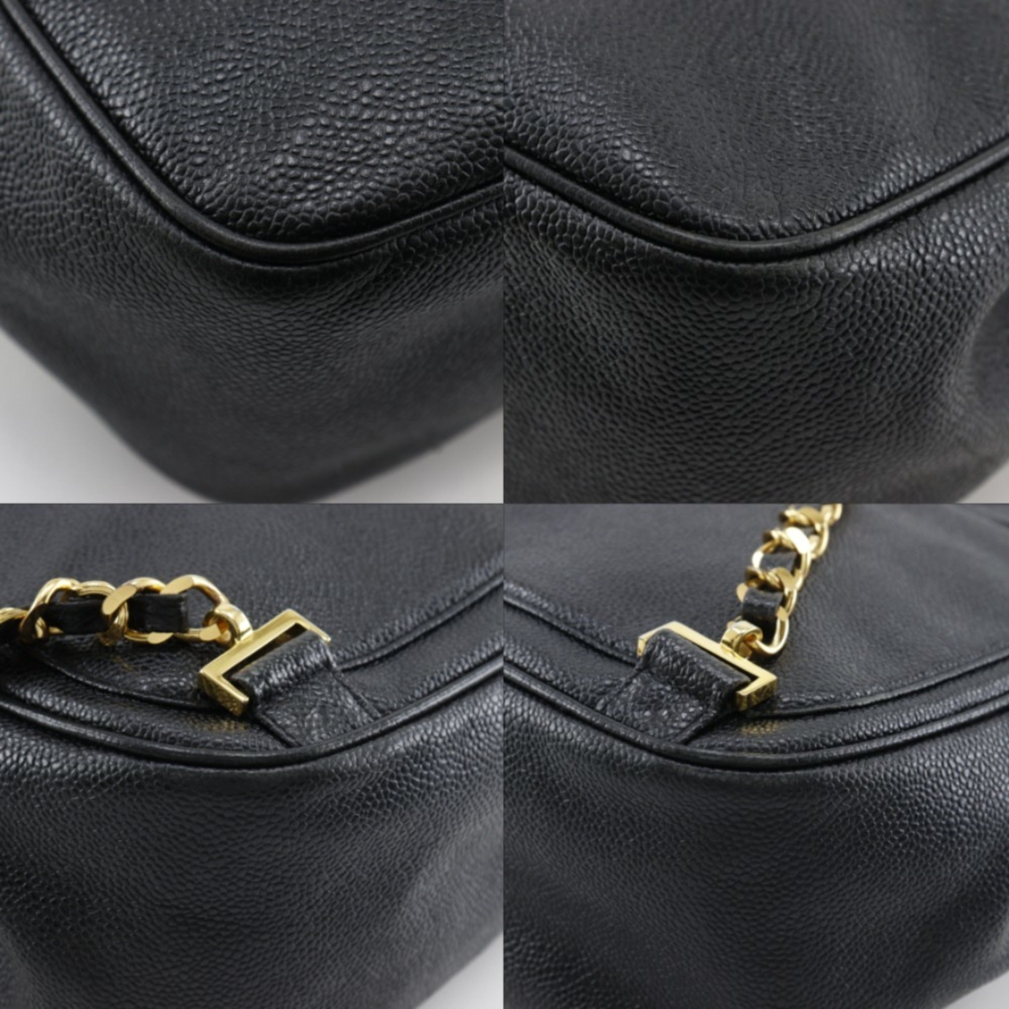 Chanel Black Grained Calfskin Backpack (Pre-Owned)