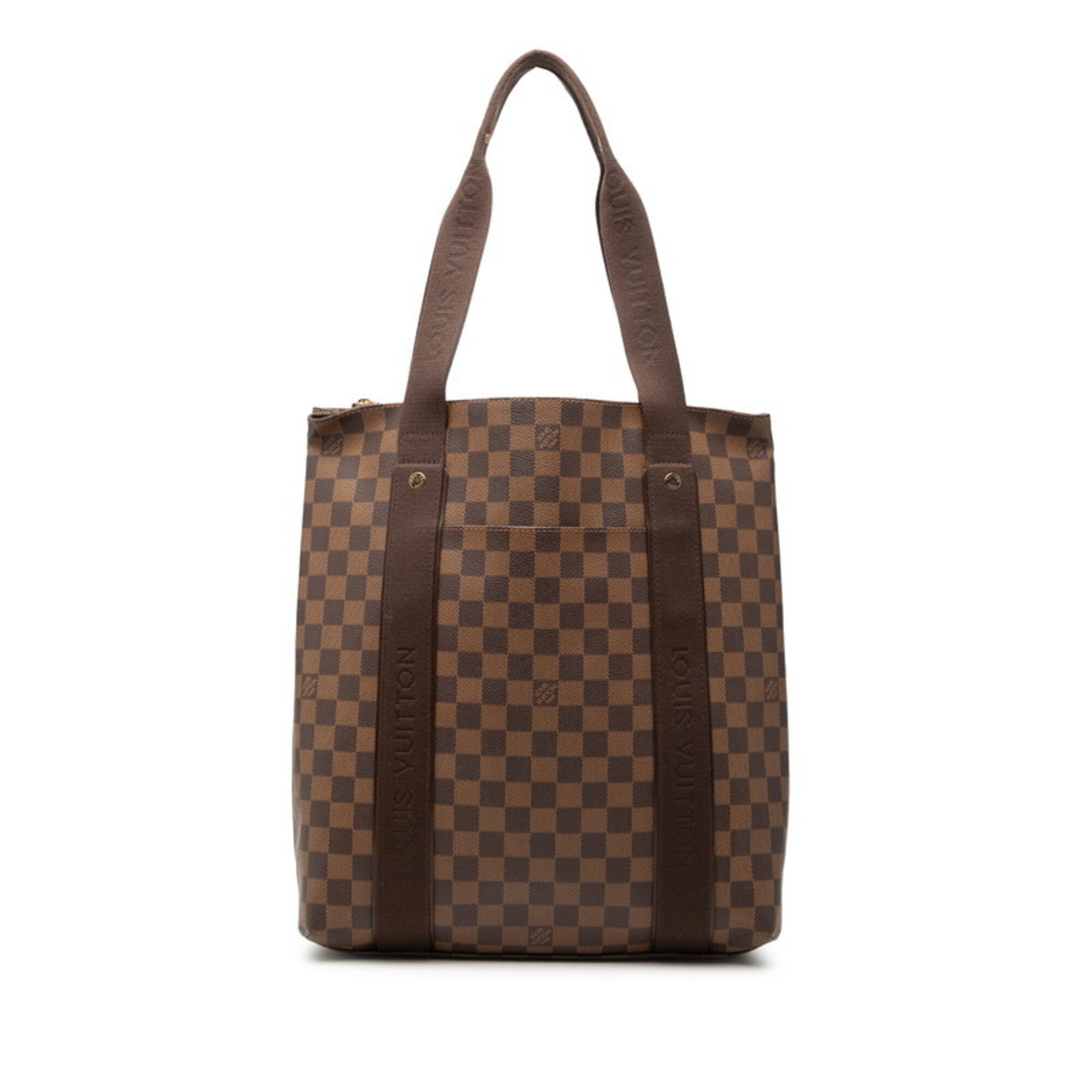 Louis Vuitton Brown Damier Canvas Ebene Pvc Leather Canvas Handbag Tote Bag (Pre-Owned)