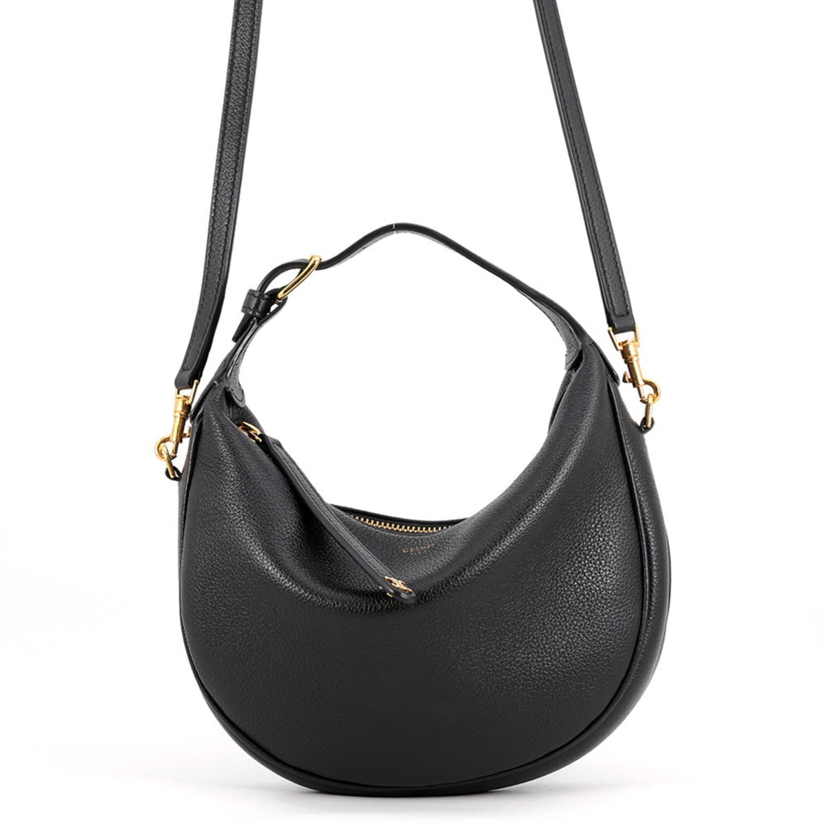 Celine Black Leather Handbag Shoulder Bag (Pre-Owned)