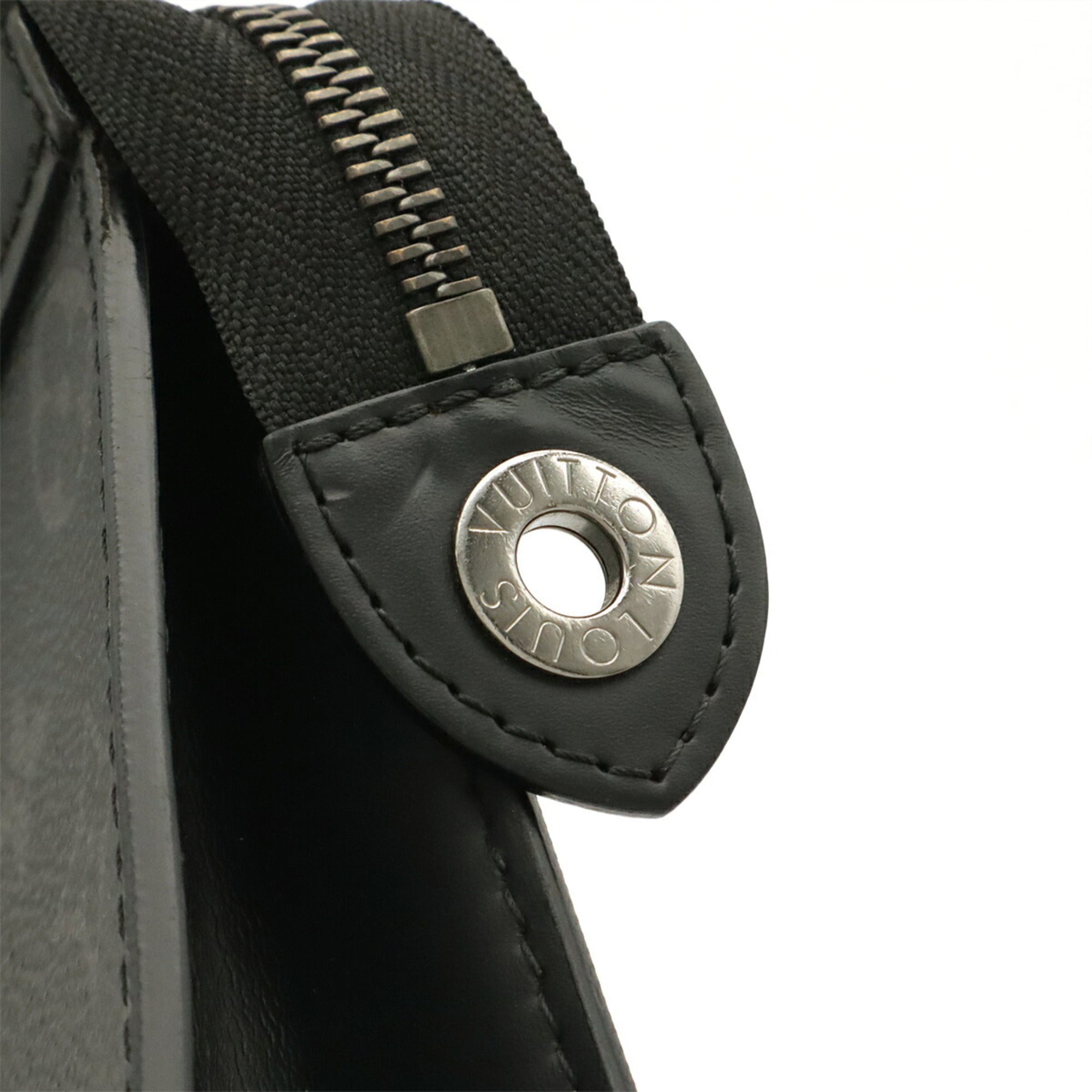 Louis Vuitton Black Gray Monogram Eclipse Monogram Eclipse Clutch Bag Pochette (Pre-Owned)