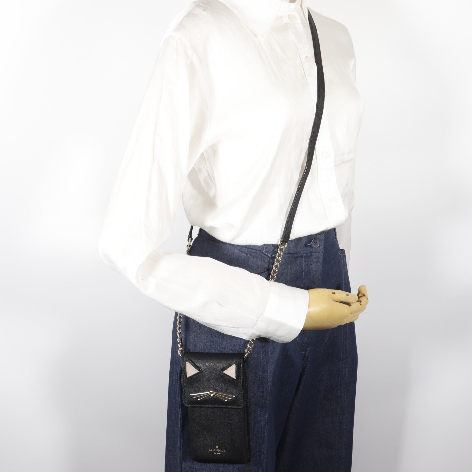 Kate Spade Black Leather Shoulder Bag (Pre-Owned)