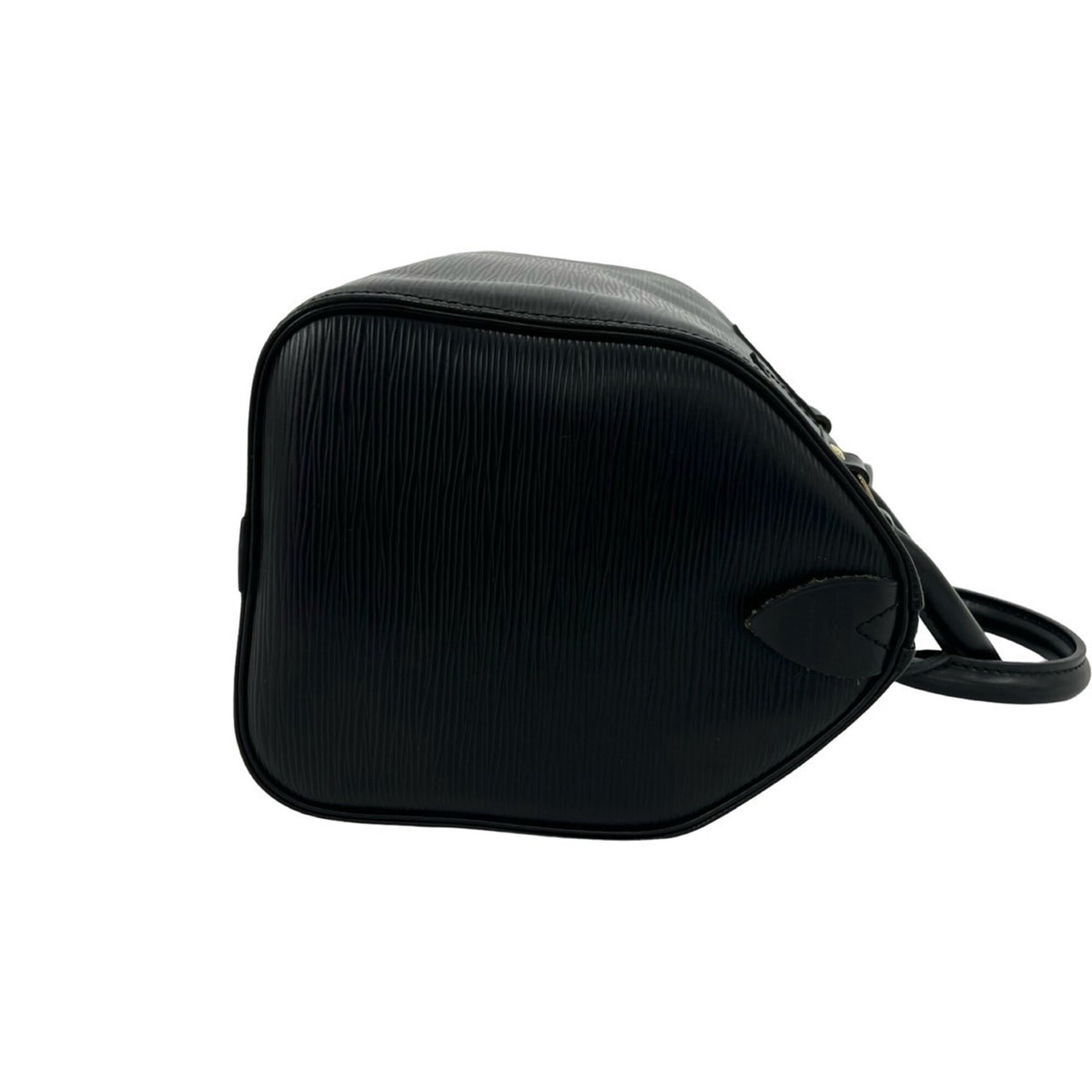 Louis Vuitton Black Leather Boston Bag Handbag (Pre-Owned)
