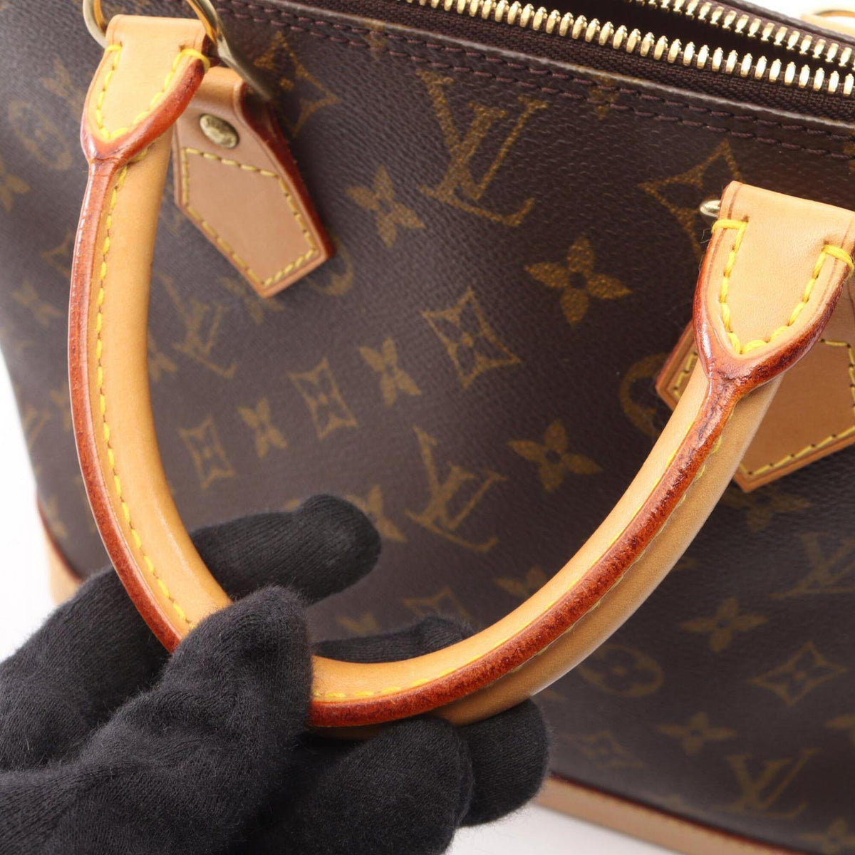 Louis Vuitton Brown Pvc Leather Handbag (Pre-Owned)