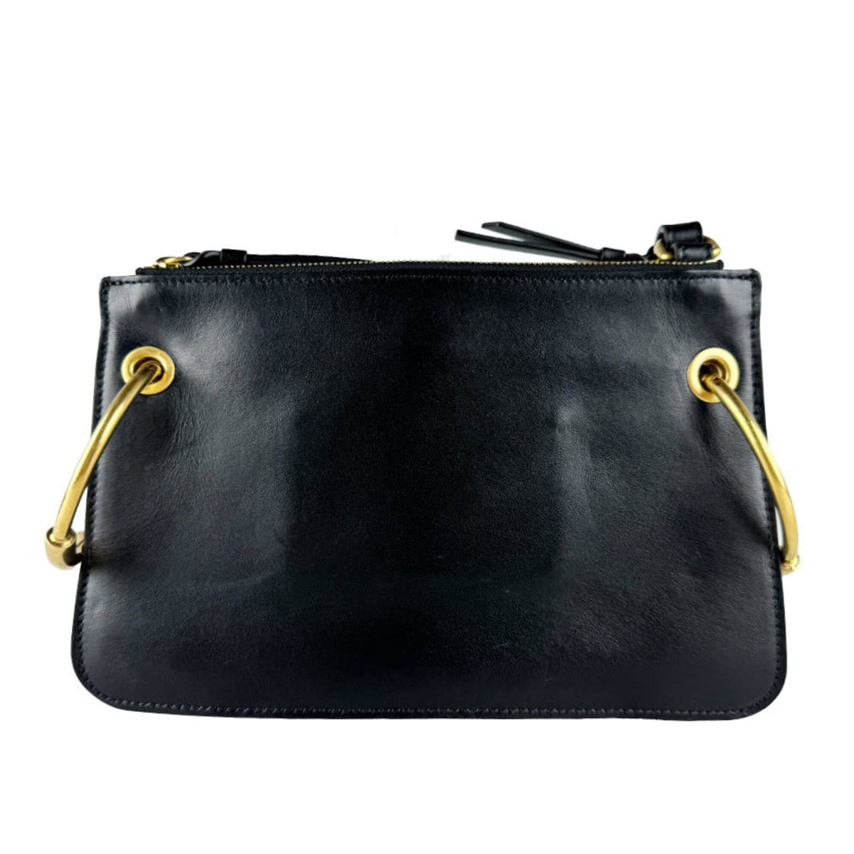 Chloé Black Leather Suede Shoulder Bag (Pre-Owned)