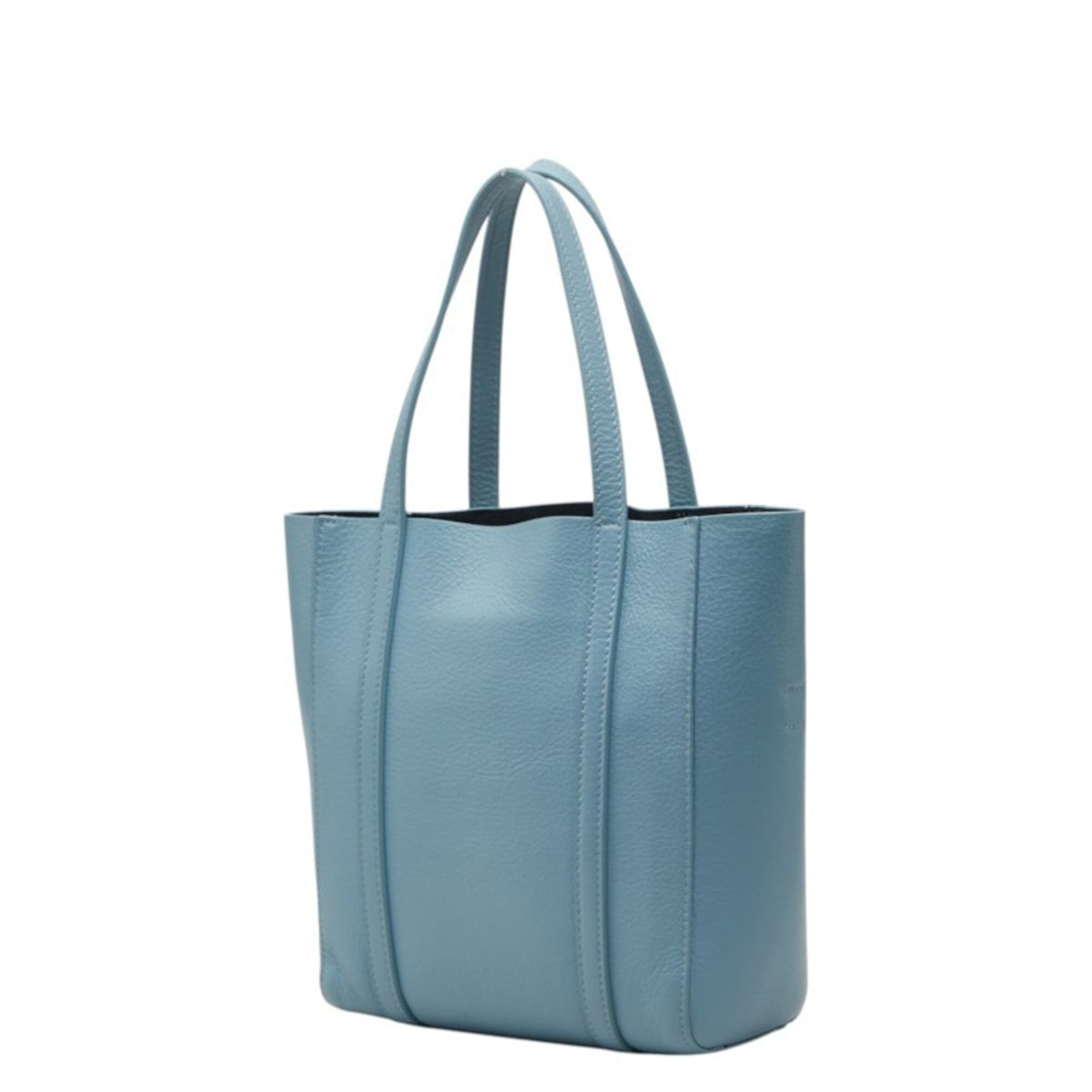 Balenciaga Blue Leather Shoulder Bag Tote Bag (Pre-Owned)