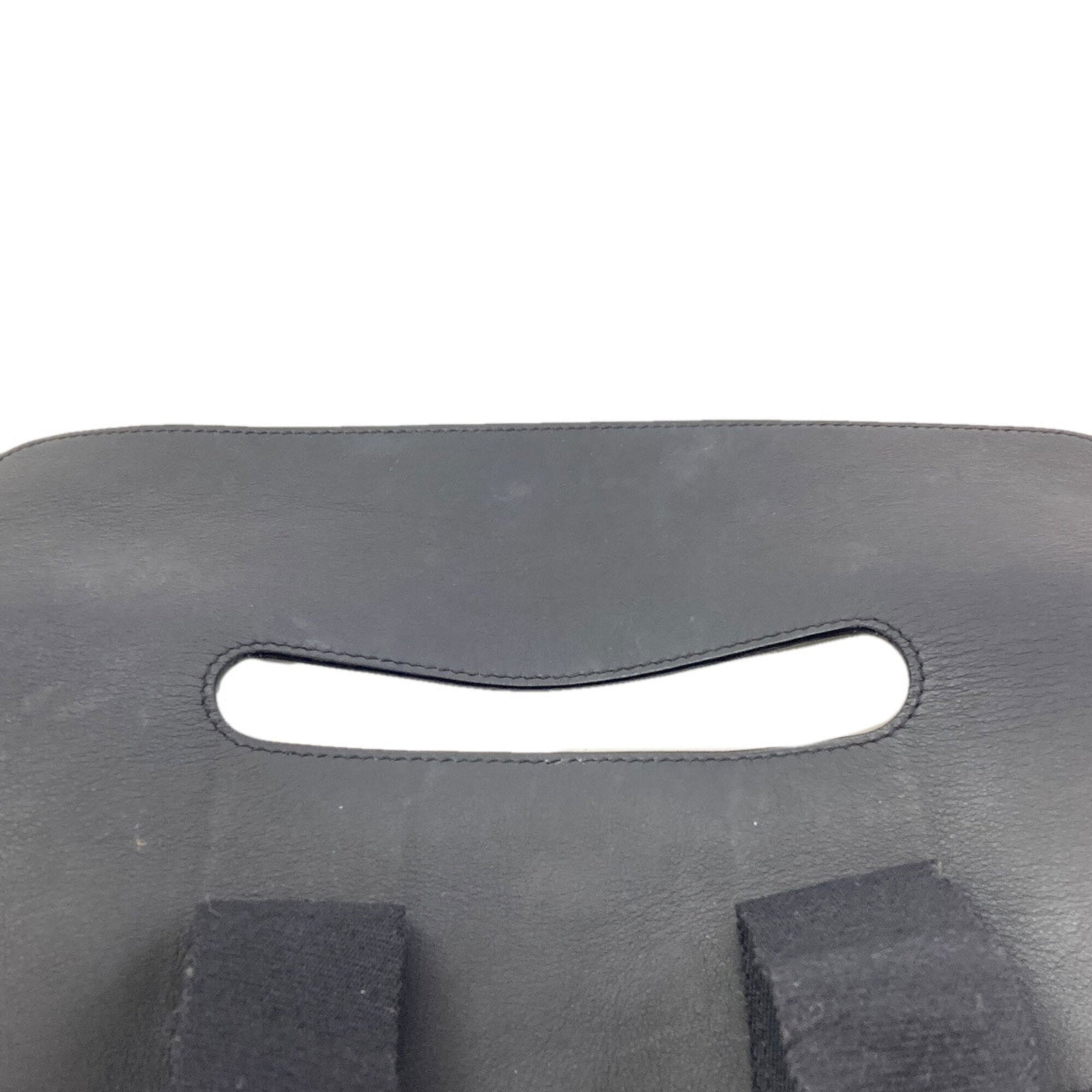 Hermes Black Canvas Handbag (Pre-Owned)