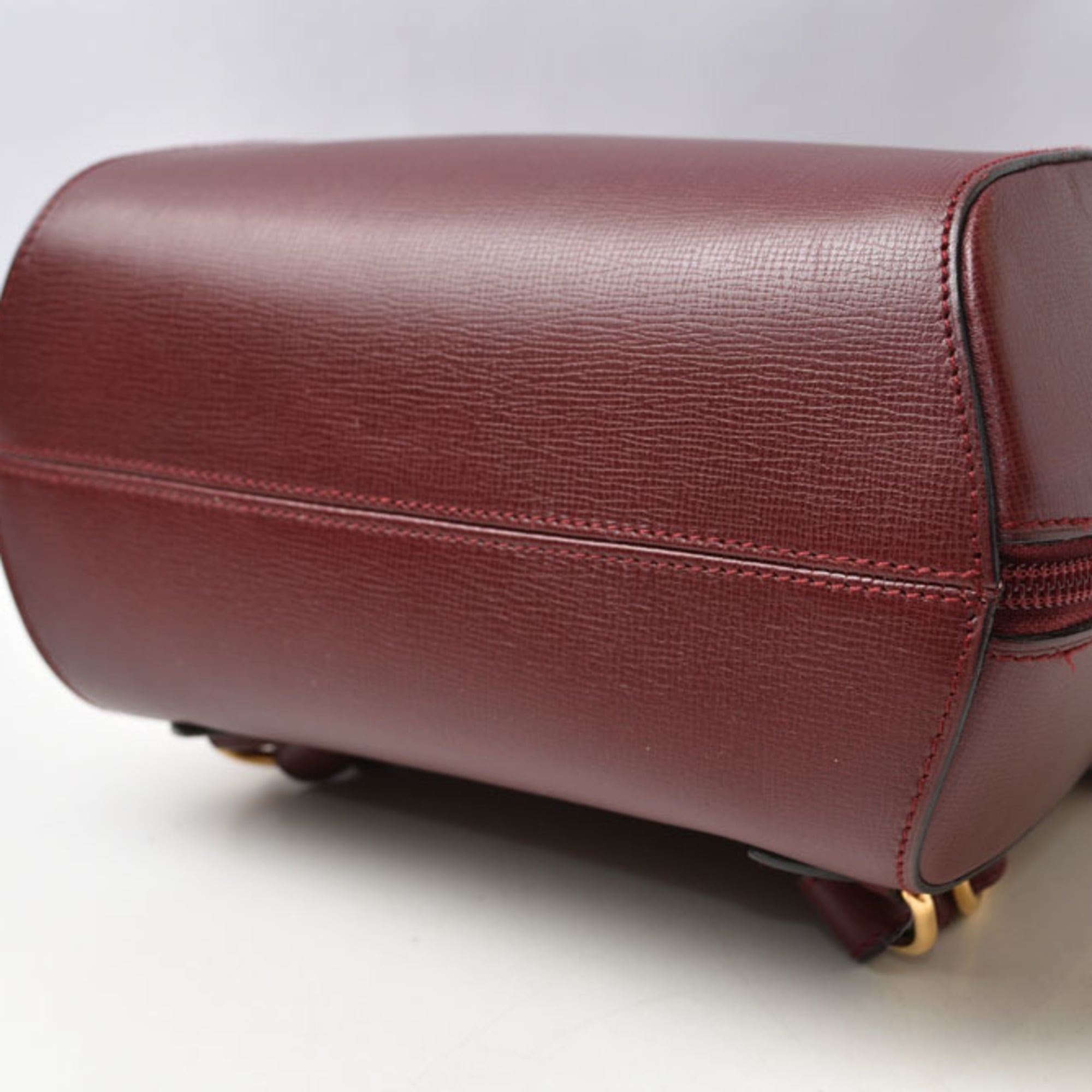 Cartier Bordeaux Leather Backpack (Pre-Owned)