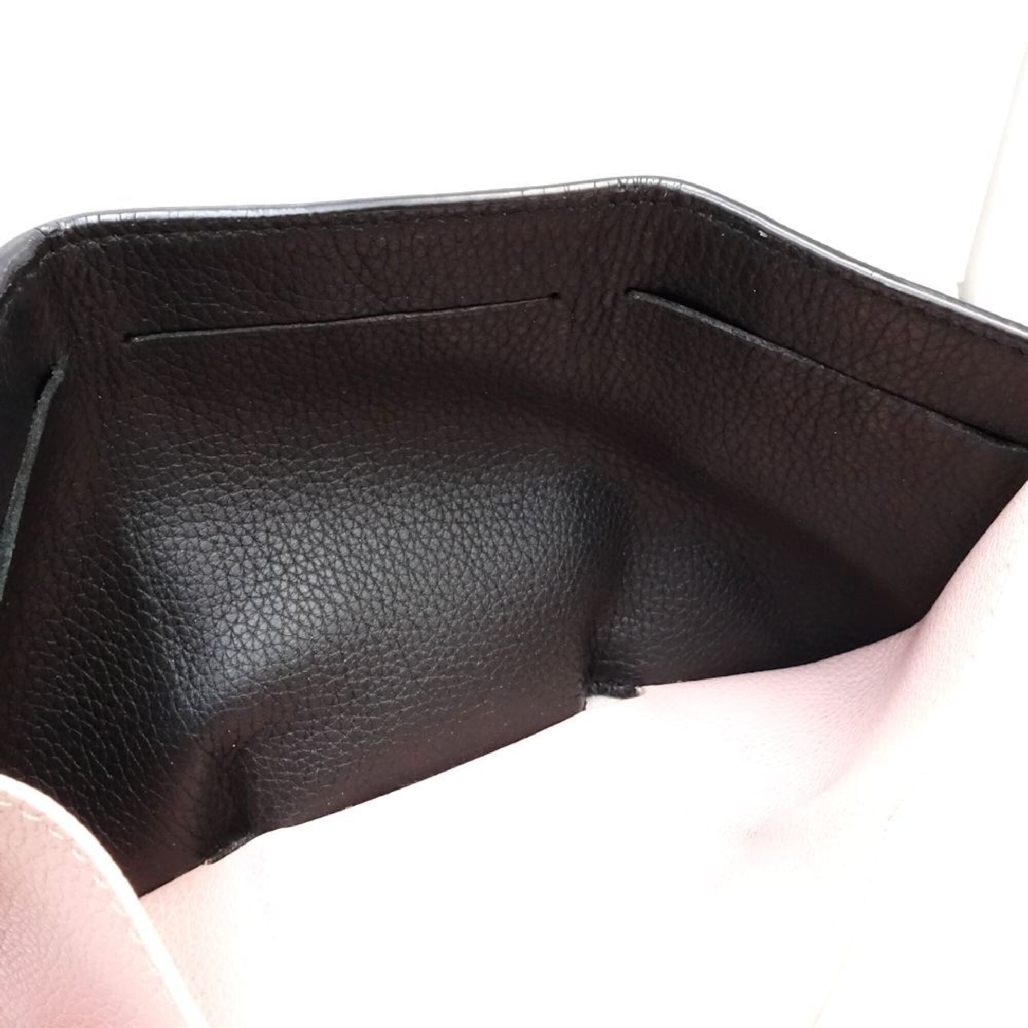 Louis Vuitton Beige Pink Black Cuir Ombre Leather Wallet (Tri-Fold) (Pre-Owned)