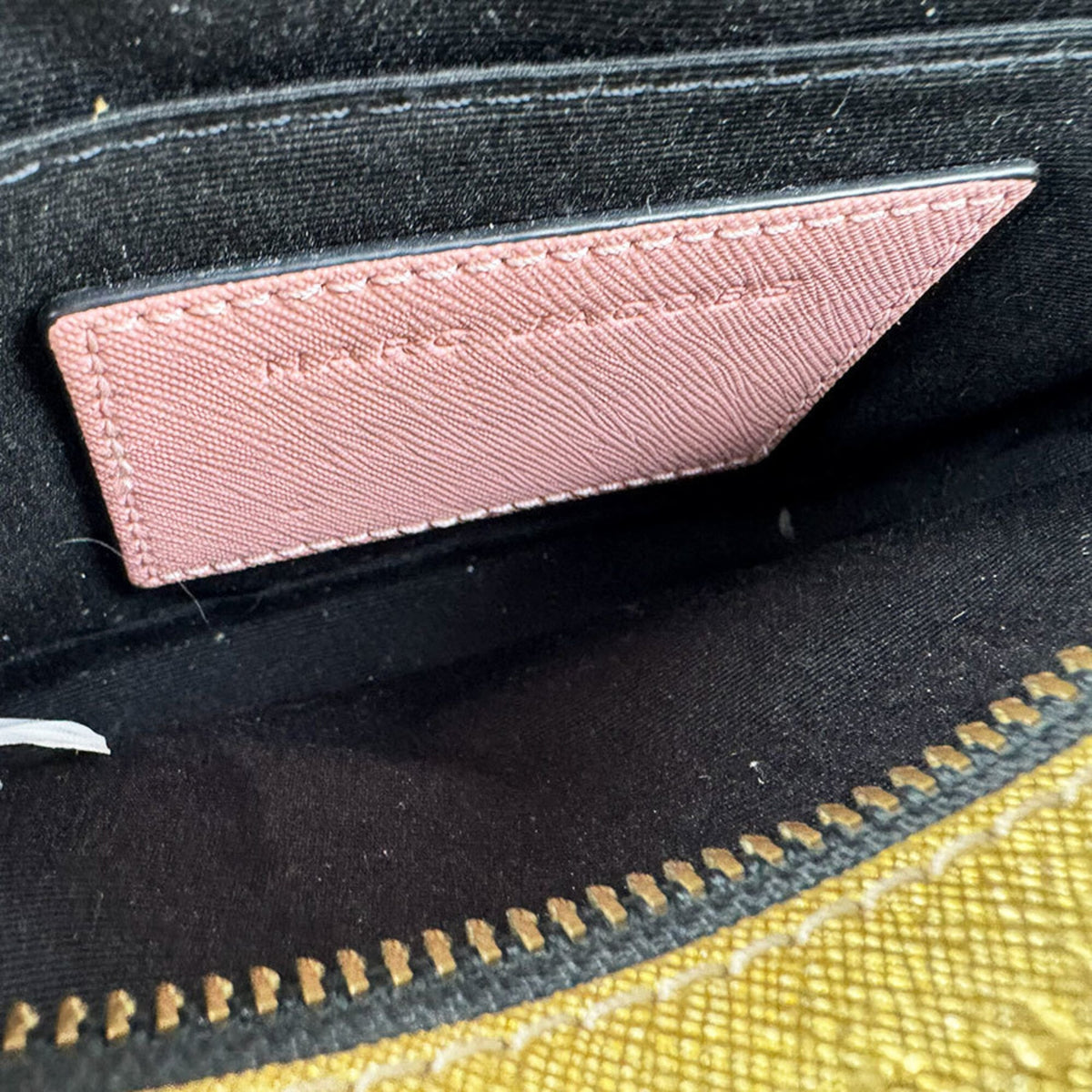 Marc Jacobs Gold Pink Red Color Coated Canvas Shoulder Bag (Pre-Owned)