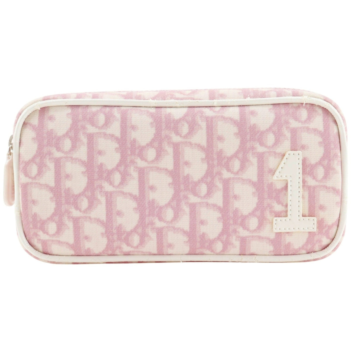 Christian Dior Trotter Pink Nylon Canvas Pouch (Pre-Owned)