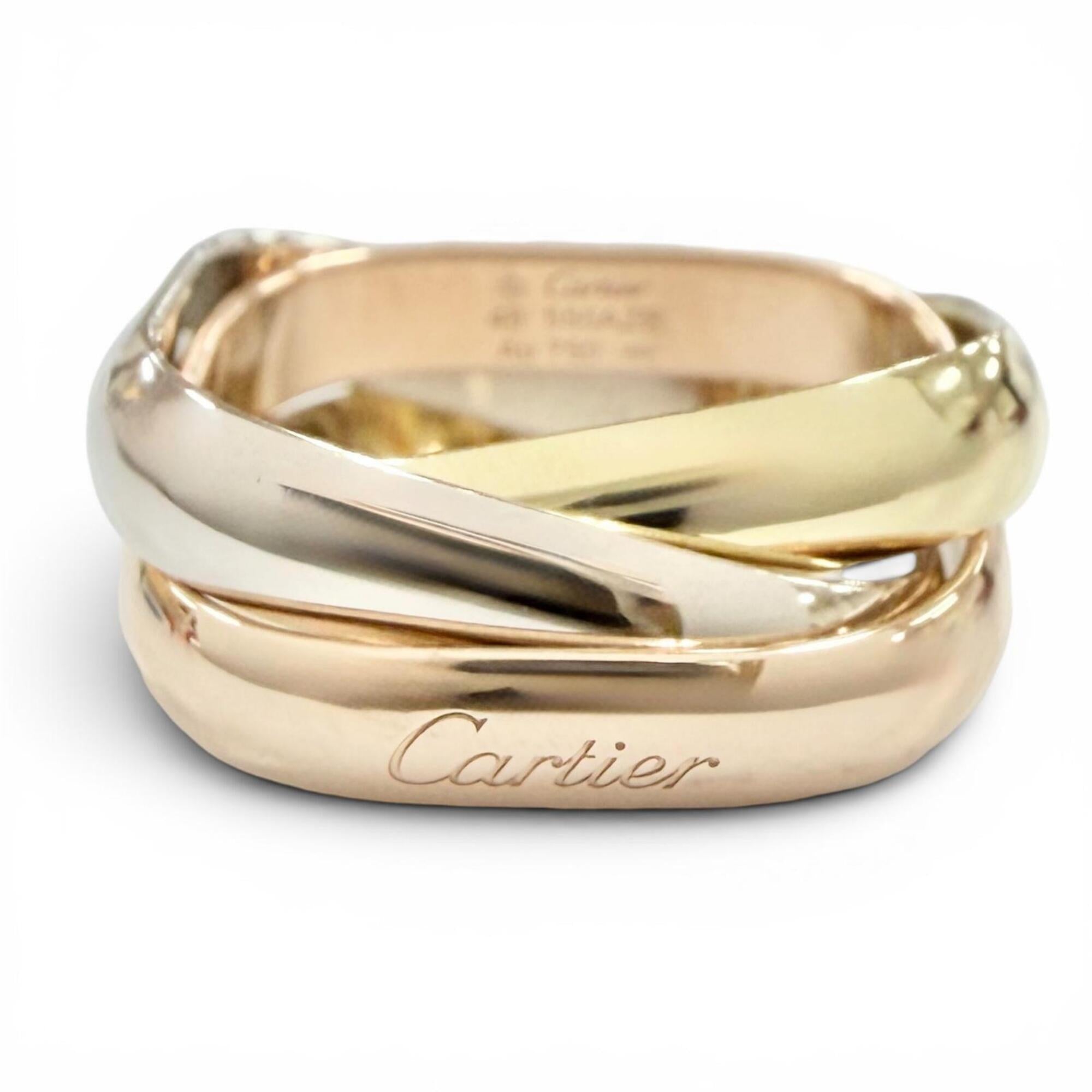 Cartier Pink Gold White Gold Yellow Gold Yellow Gold (18K) Pink Gold (18K) White Gold (18K) Band Ring (Pre-Owned)