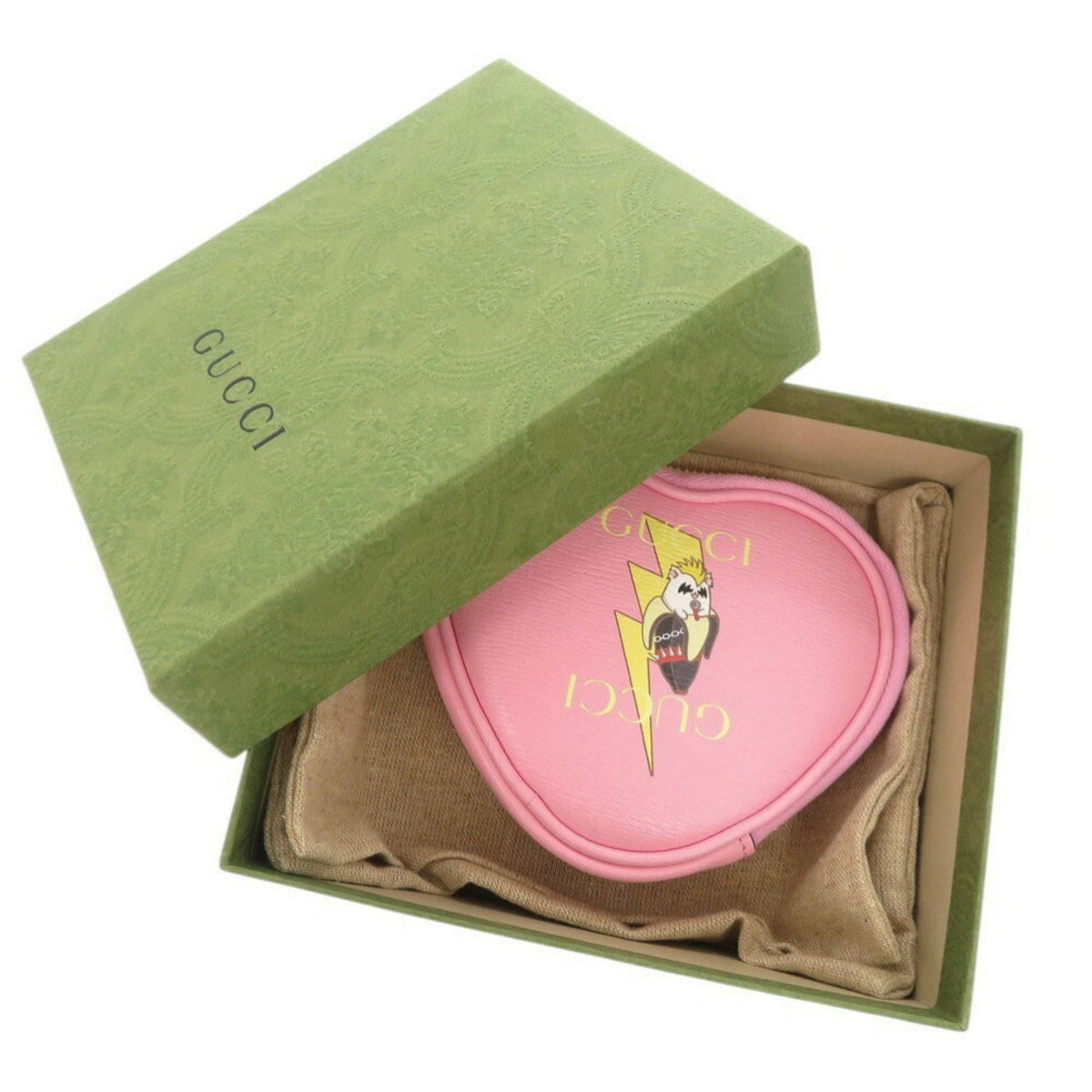 Gucci Pink Leather Coin Purse/Coin Case (Pre-Owned)