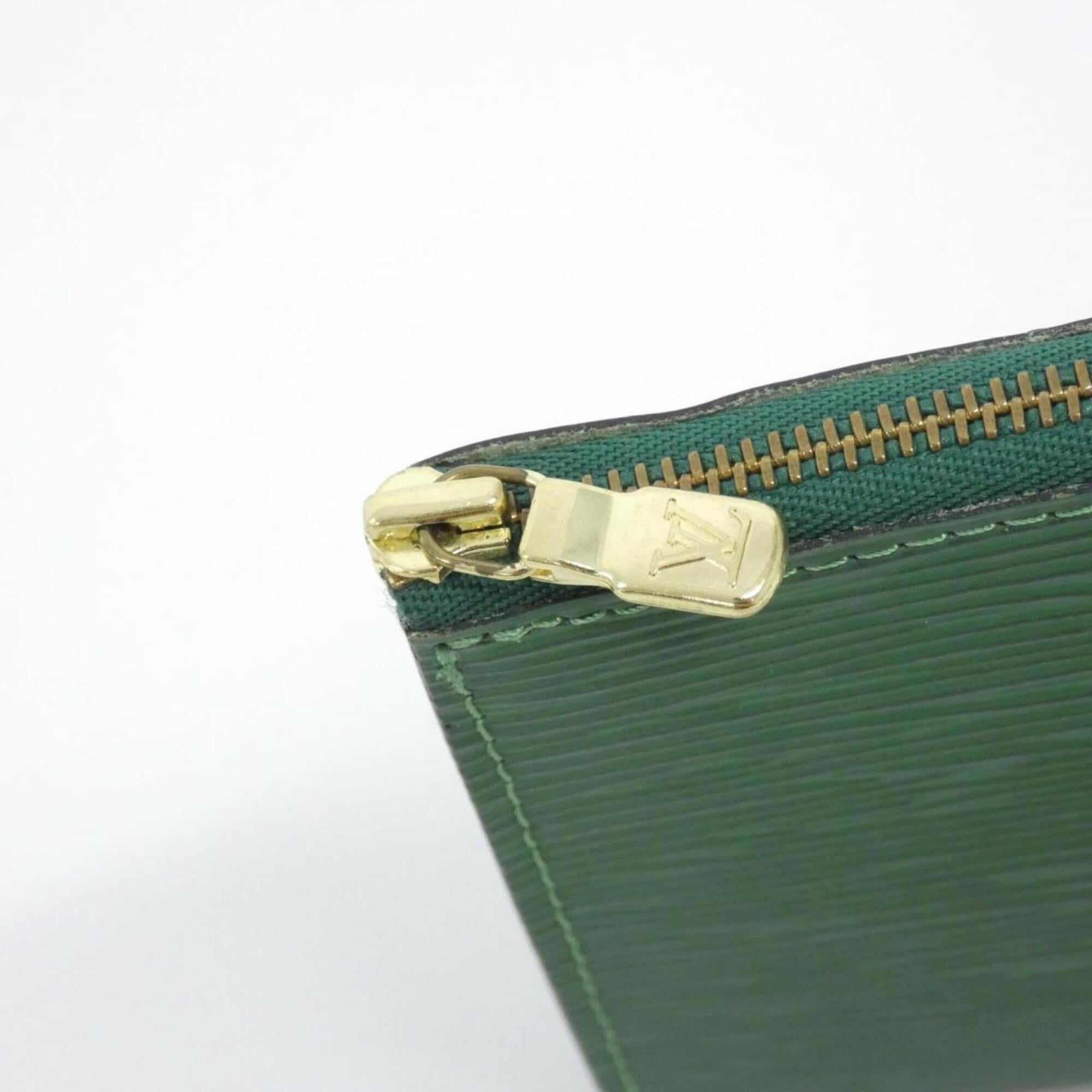 Louis Vuitton Epi Green Leather Pochette (Pre-Owned)