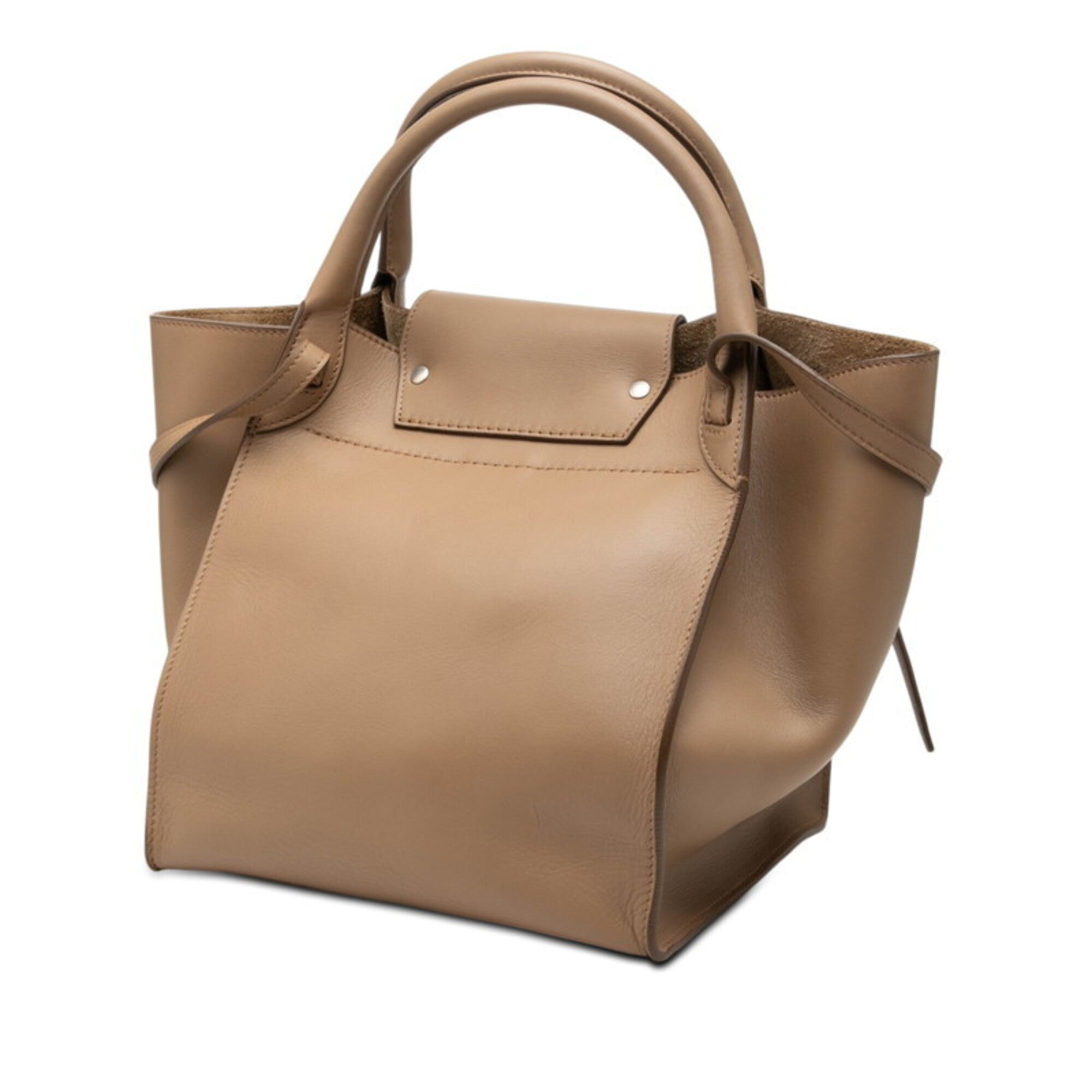 Celine Beige Leather Handbag Shoulder Bag (Pre-Owned)