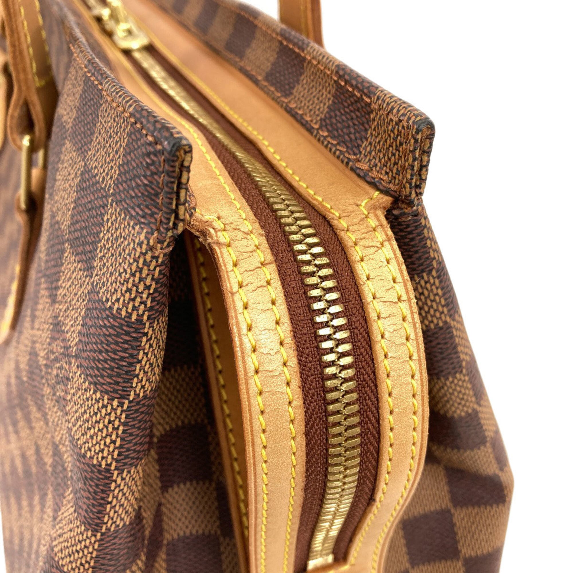 Louis Vuitton Damier Canvas Ebene Damier Canvas Tote Bag (Pre-Owned)