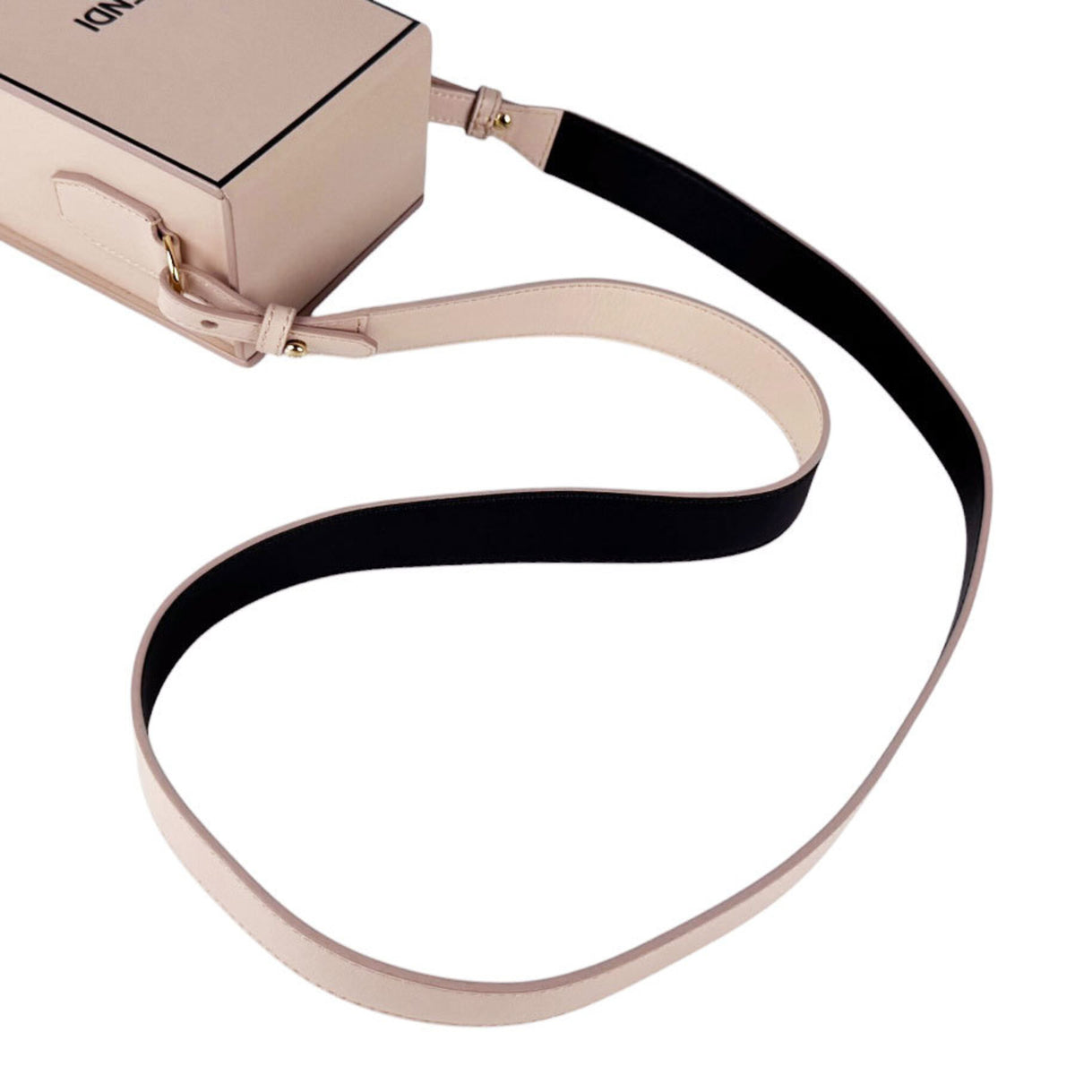 Fendi Pink Beige Leather Shoulder Bag (Pre-Owned)