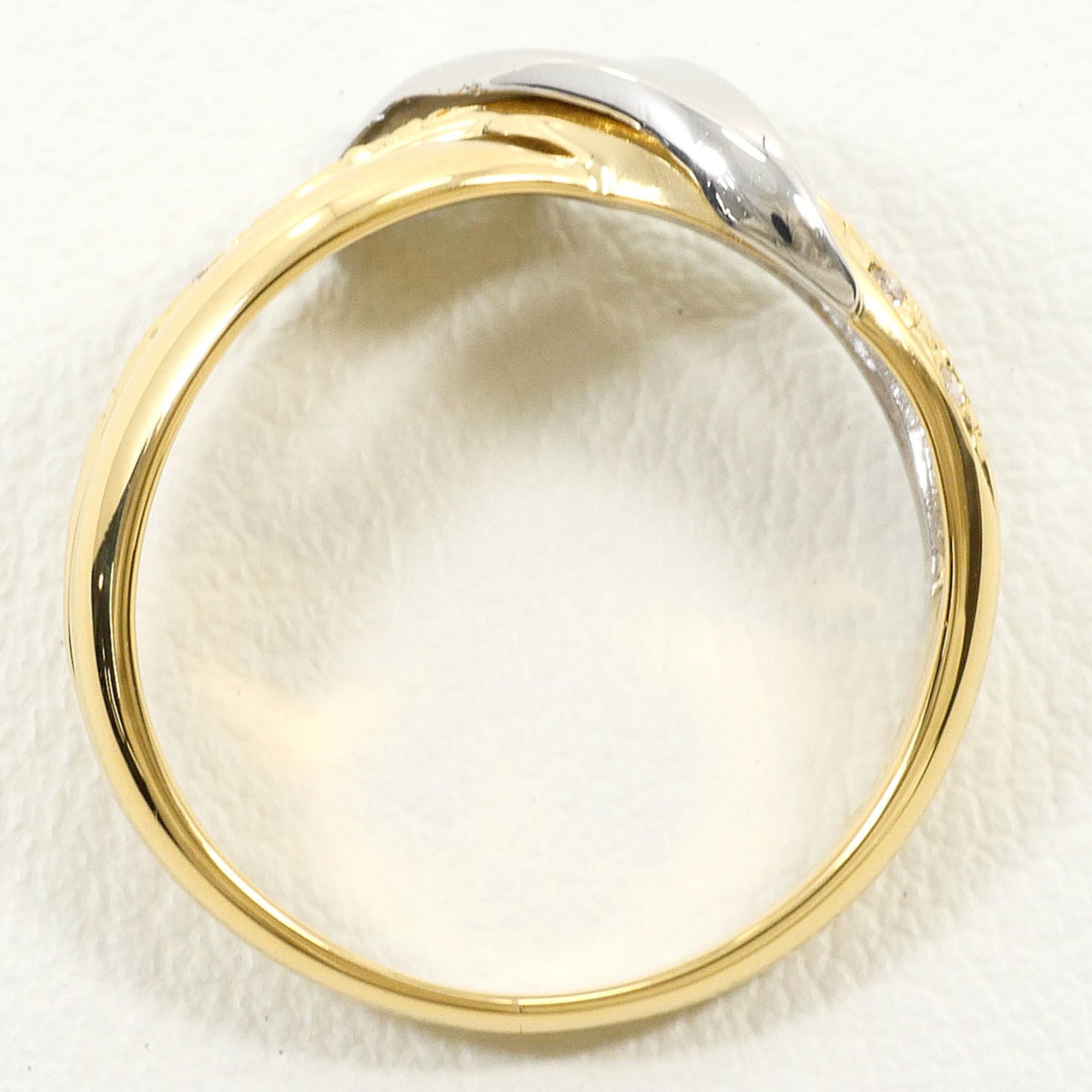 Unbranded Platinum Yellow Gold Yellow Gold (18K) Platinum 900 Band Ring (Pre-Owned)