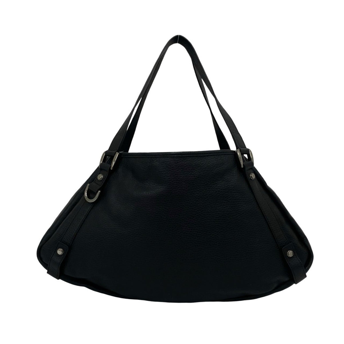 Gucci Black Leather Handbag Shoulder Bag Tote Bag (Pre-Owned)