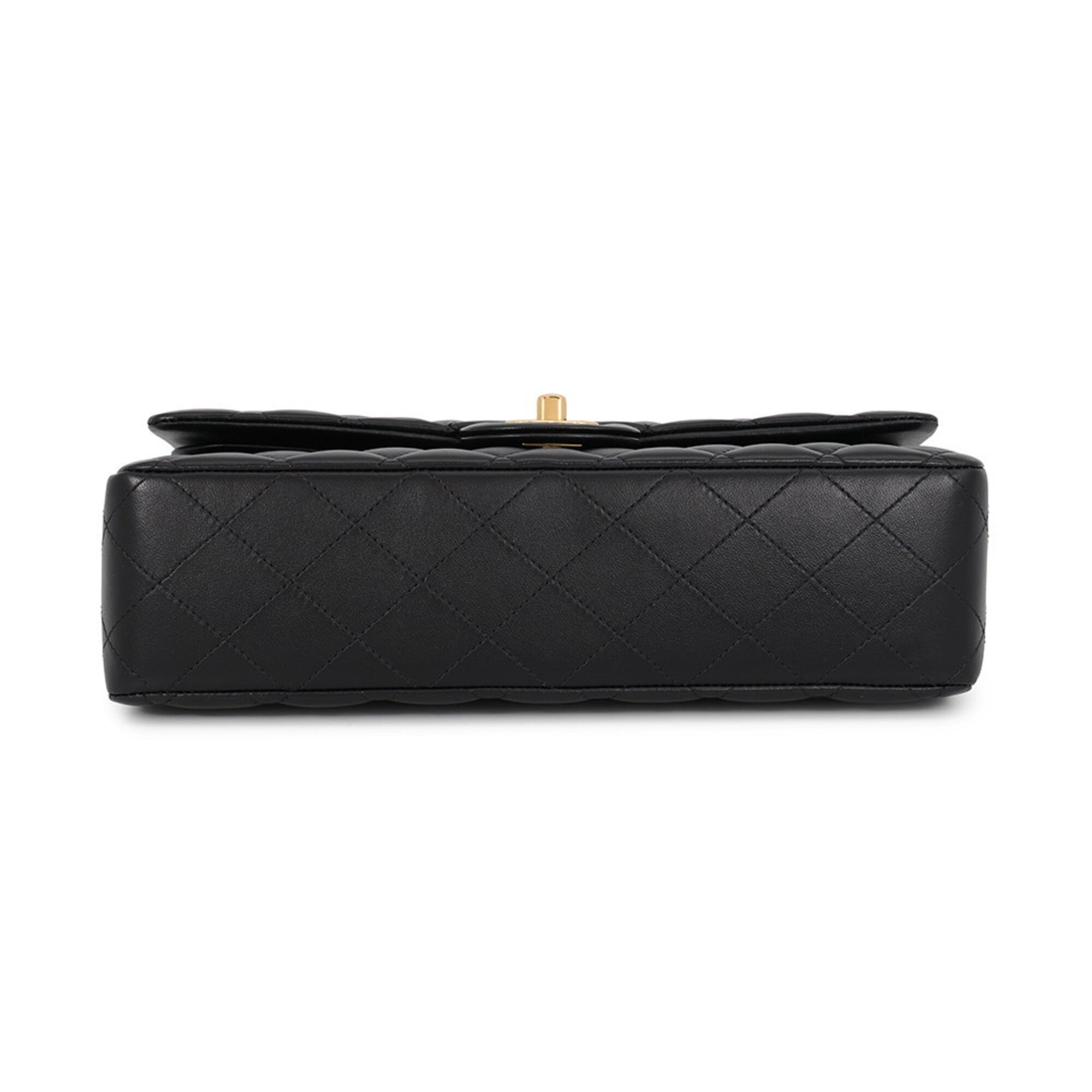 Chanel Matelasse Black Leather Handbag Shoulder Bag (Pre-Owned)