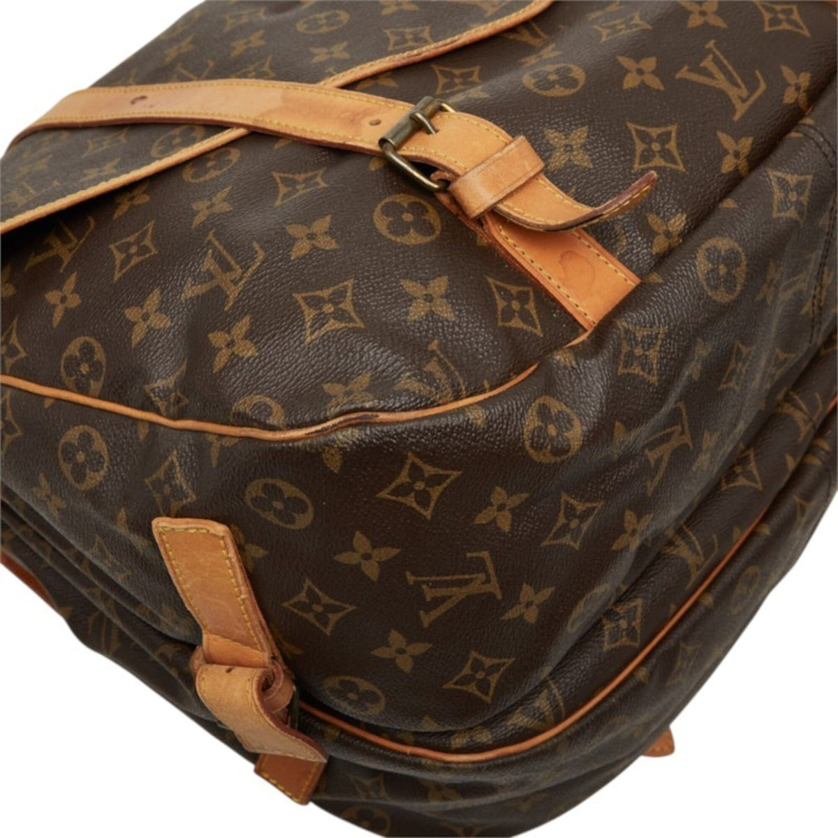 Louis Vuitton Brown Pvc Leather Shoulder Bag (Pre-Owned)
