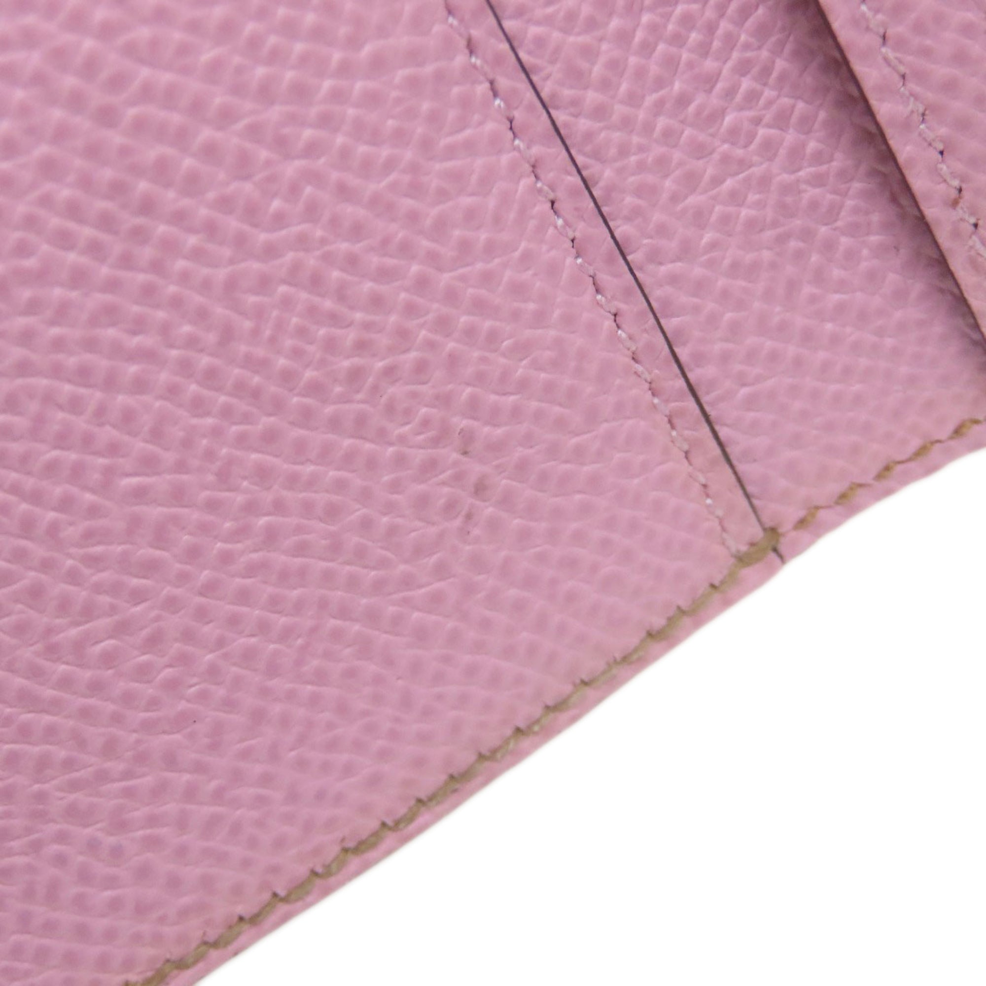 Hermes Brown Pink Epsom Leather Wallet (Bi-Fold) (Pre-Owned)