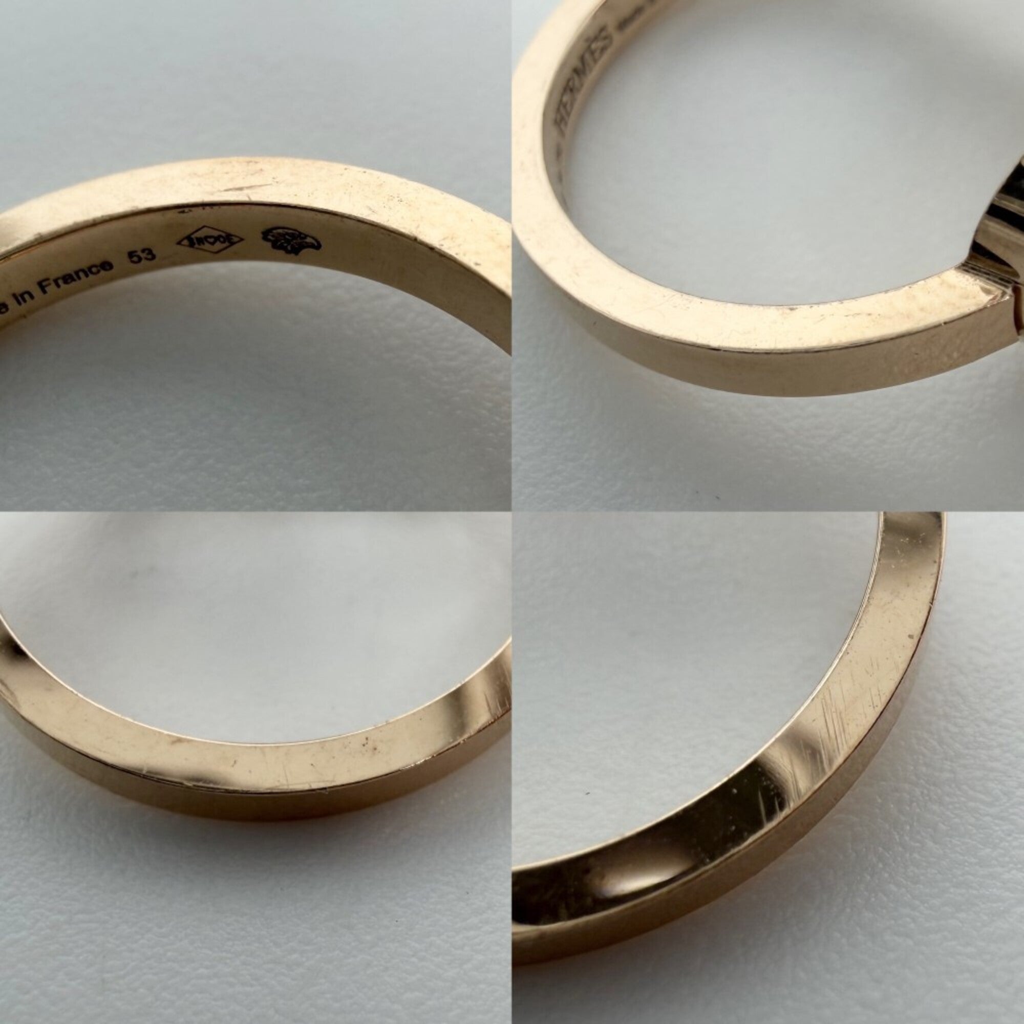 Hermes Pink Gold (18K) Band Ring (Pre-Owned)