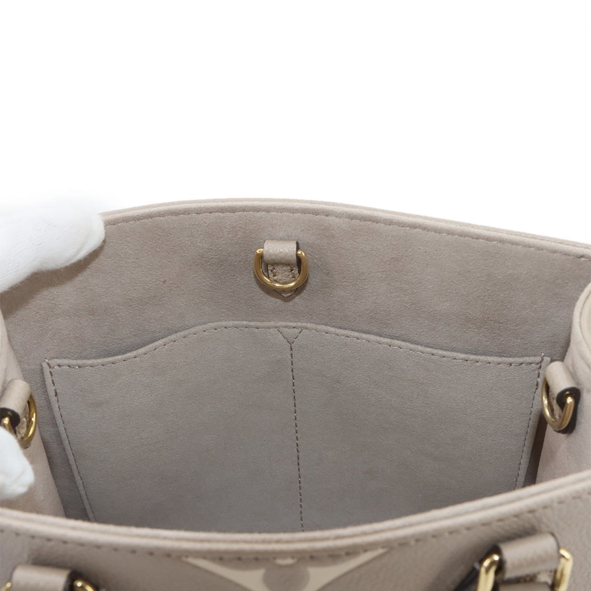 Louis Vuitton Tourterelle Monogram Empreinte Leather Handbag Tote Bag (Pre-Owned)