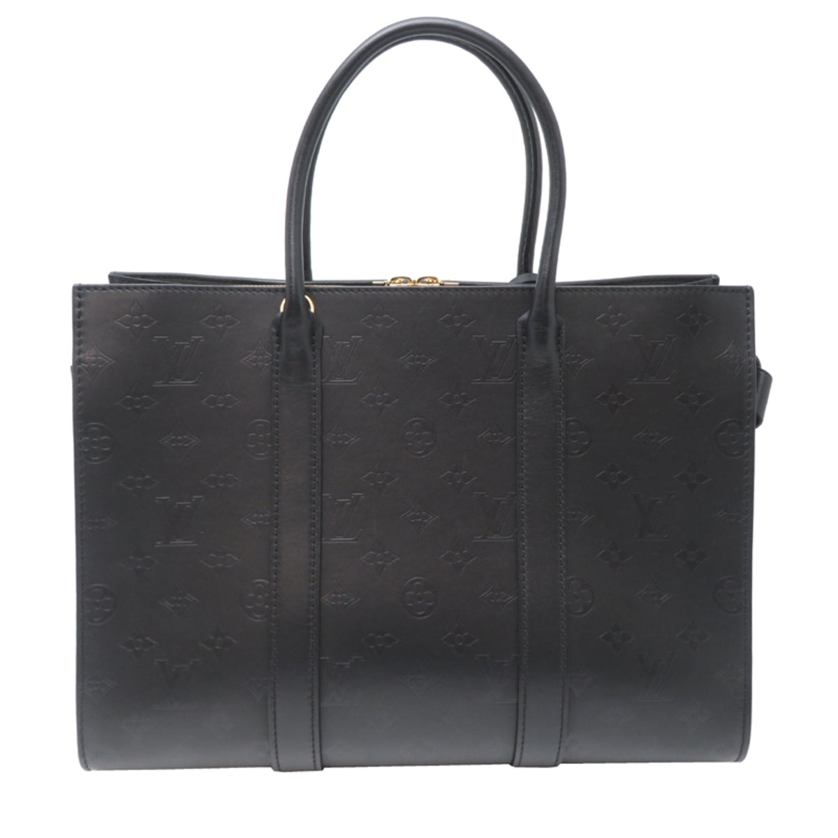 Louis Vuitton Black Noir Monogram Shadow Handbag (Pre-Owned)