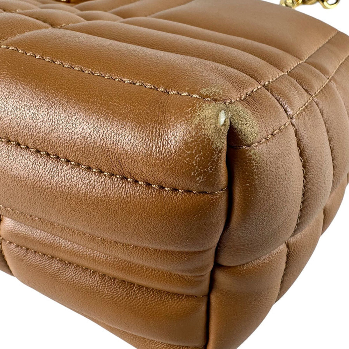 Burberry Camel Leather Shoulder Bag (Pre-Owned)