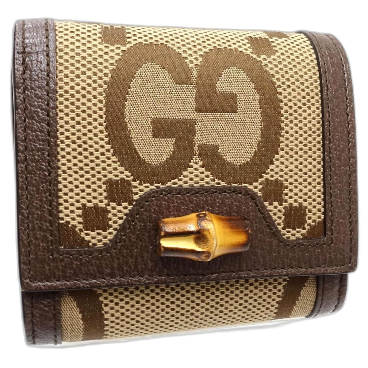 Gucci Beige Canvas Wallet (Bi-Fold) (Pre-Owned)