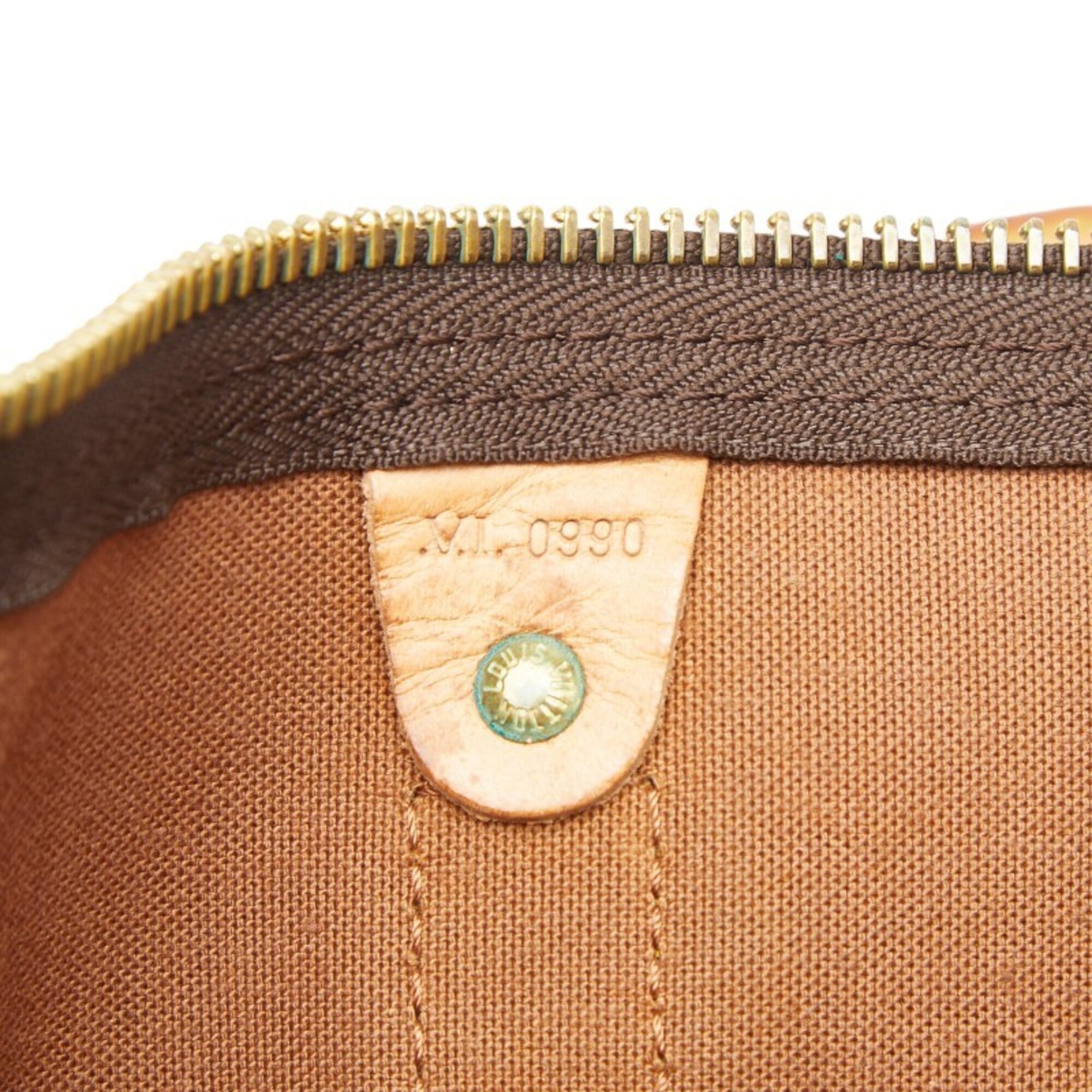Louis Vuitton Brown Pvc Leather Boston Bag (Pre-Owned)