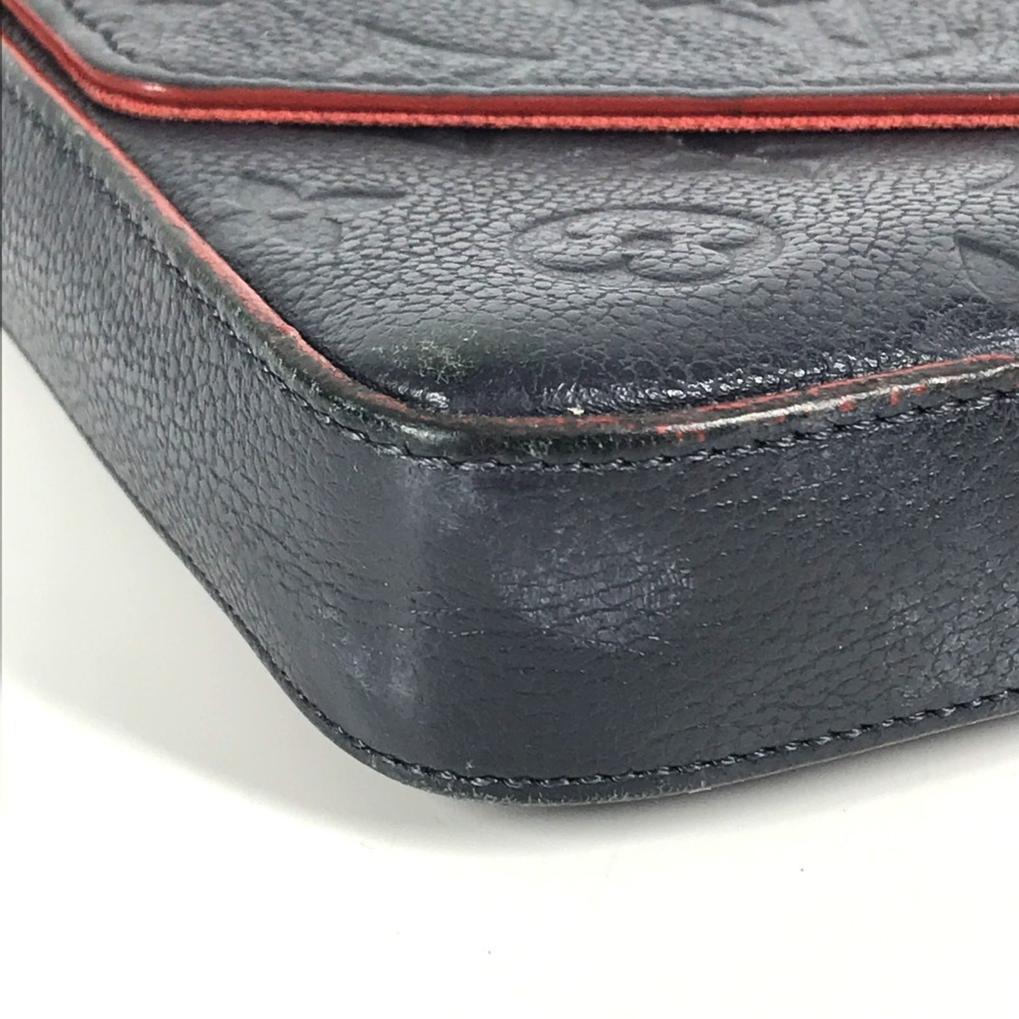 Louis Vuitton Navy Monogram Empreinte Chain/Shoulder Wallet (Pre-Owned)