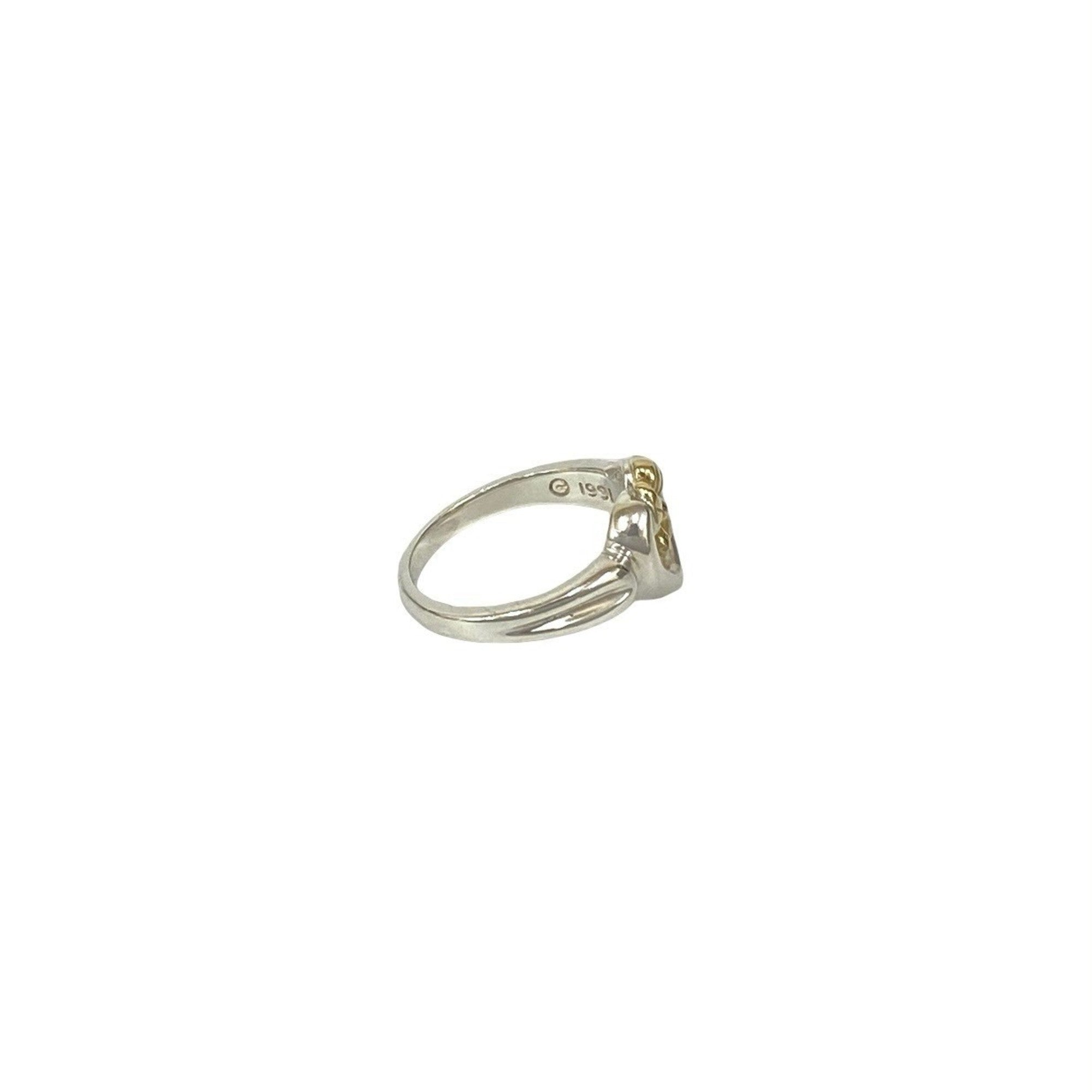 Tiffany Gold Silver Gold (18K) Silver 925 Band Ring (Pre-Owned)