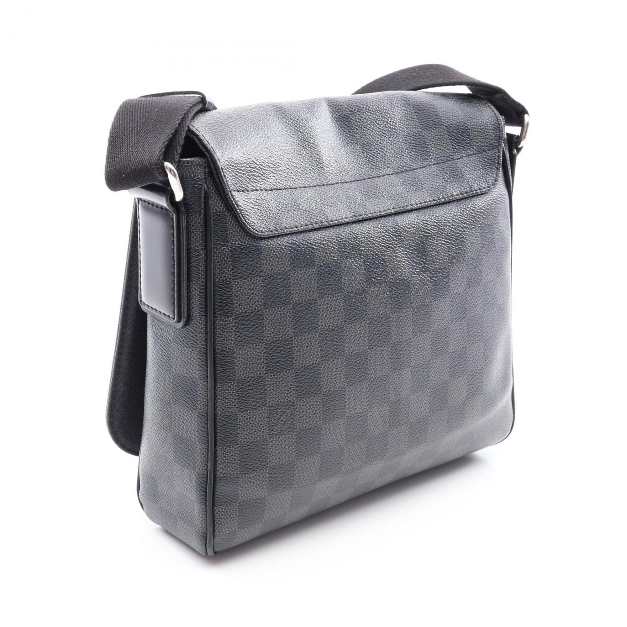 Louis Vuitton Black Damier Graphite Pvc Leather Handbag Shoulder Bag (Pre-Owned)