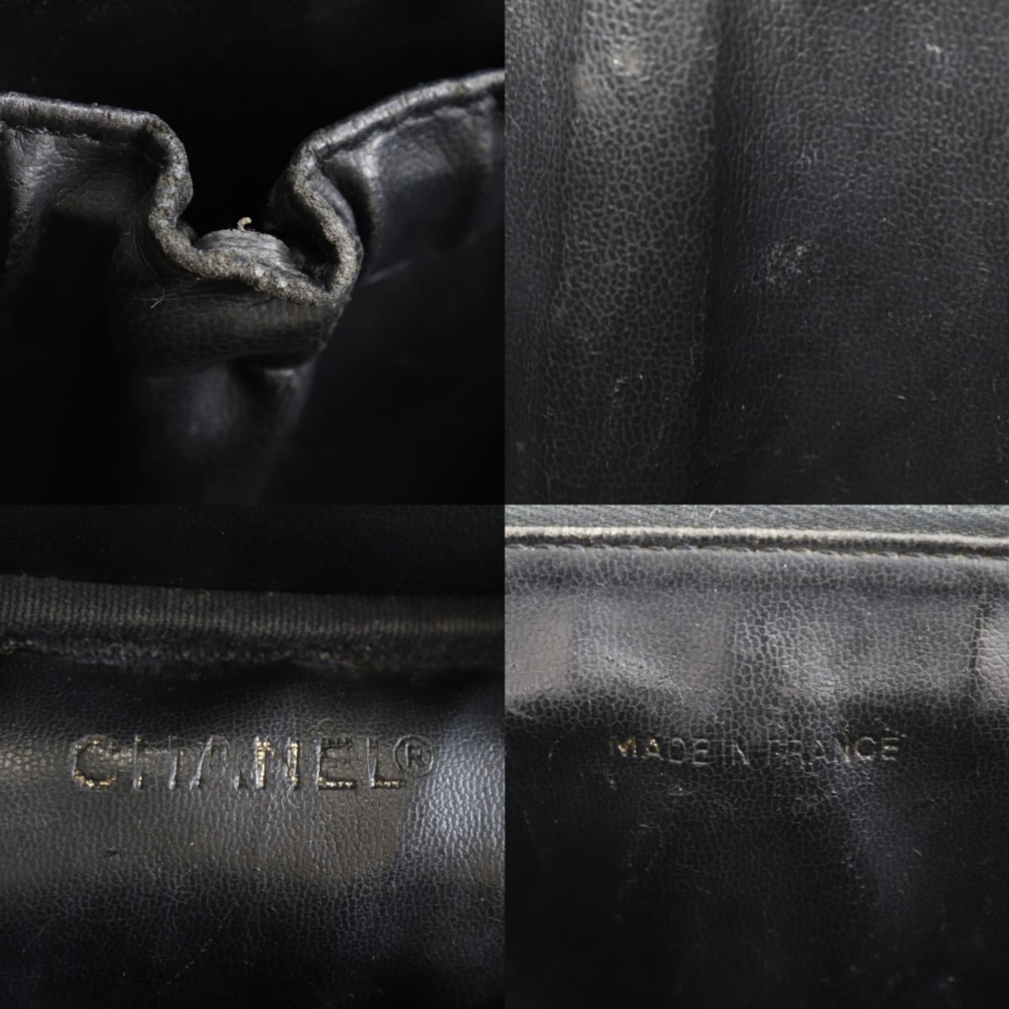 Chanel Caviar Leather Handbag (Pre-Owned)