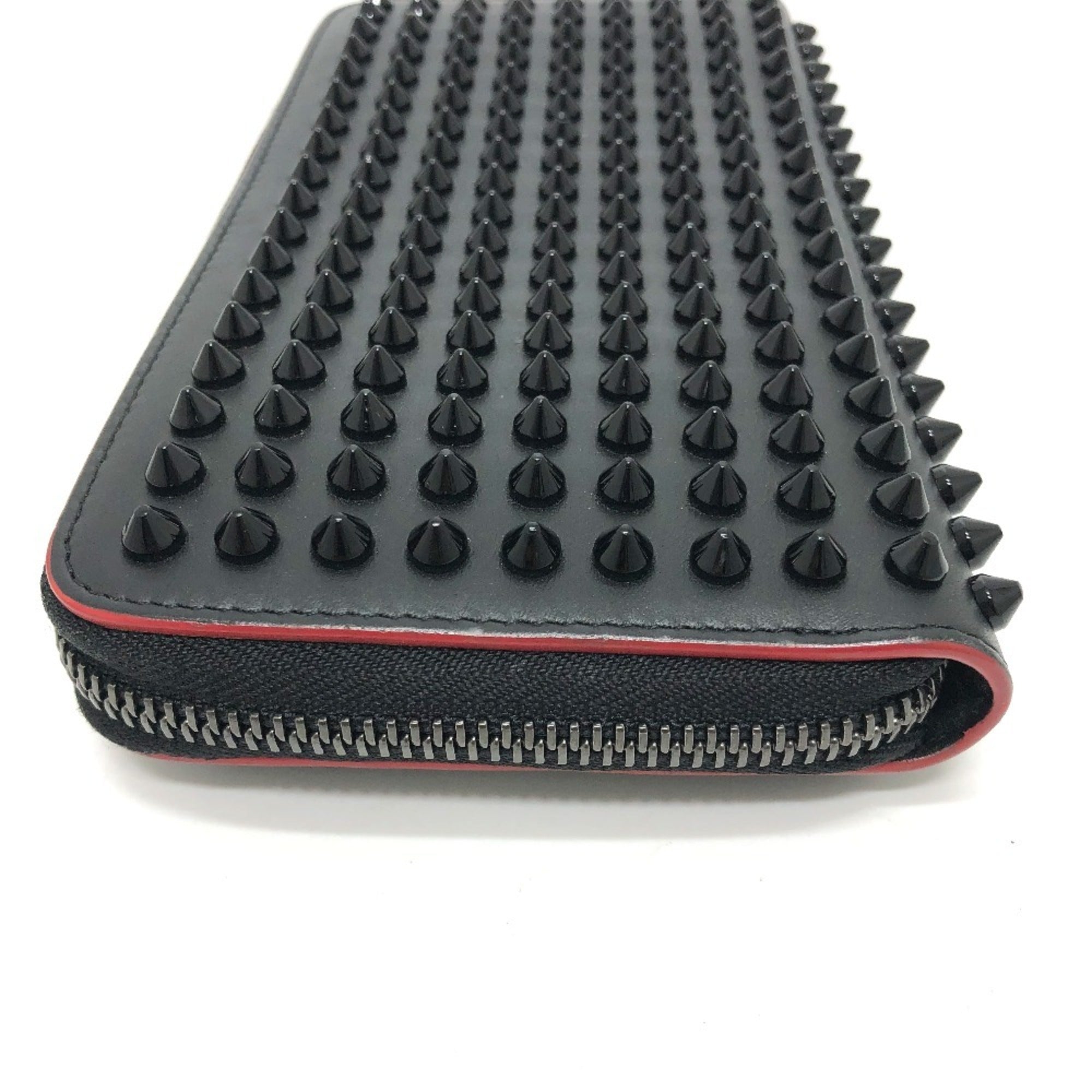 Christian Louboutin Black Leather Long Wallet (Bi-Fold) (Pre-Owned)