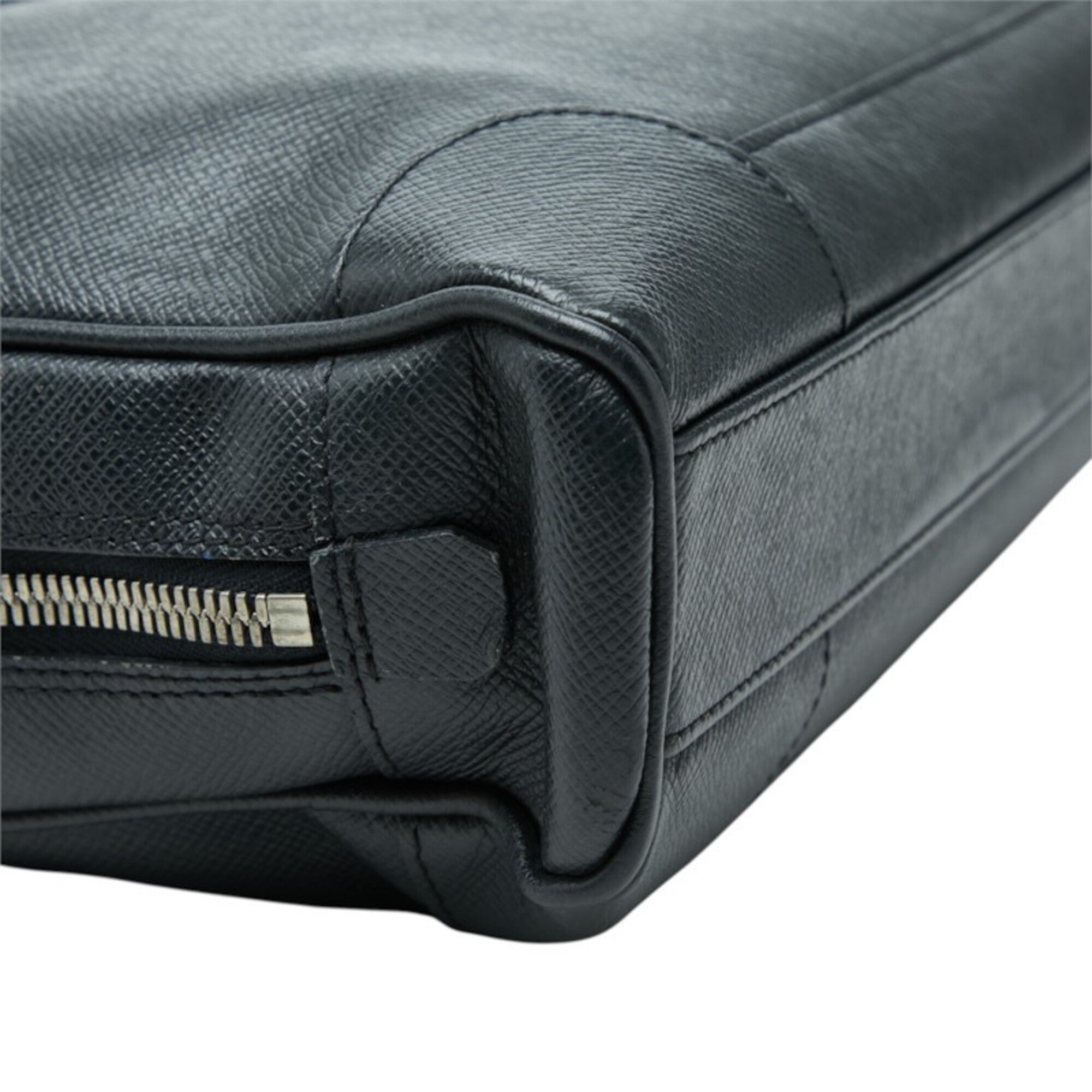 Louis Vuitton Ardoise Black Leather Briefcase (Pre-Owned)