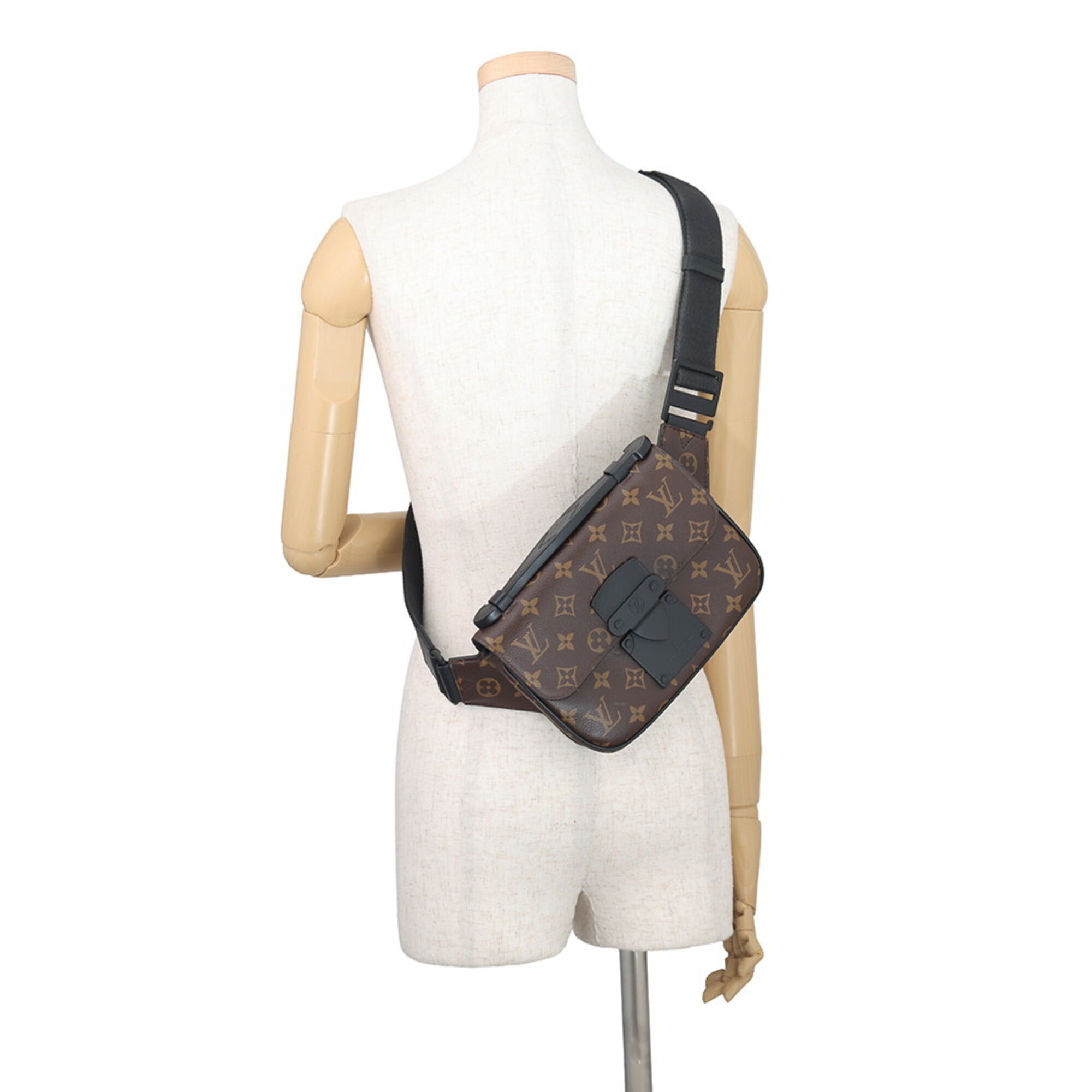 Louis Vuitton Monogram Macassar Noir Monogram Handbag Sling Bag (Pre-Owned)