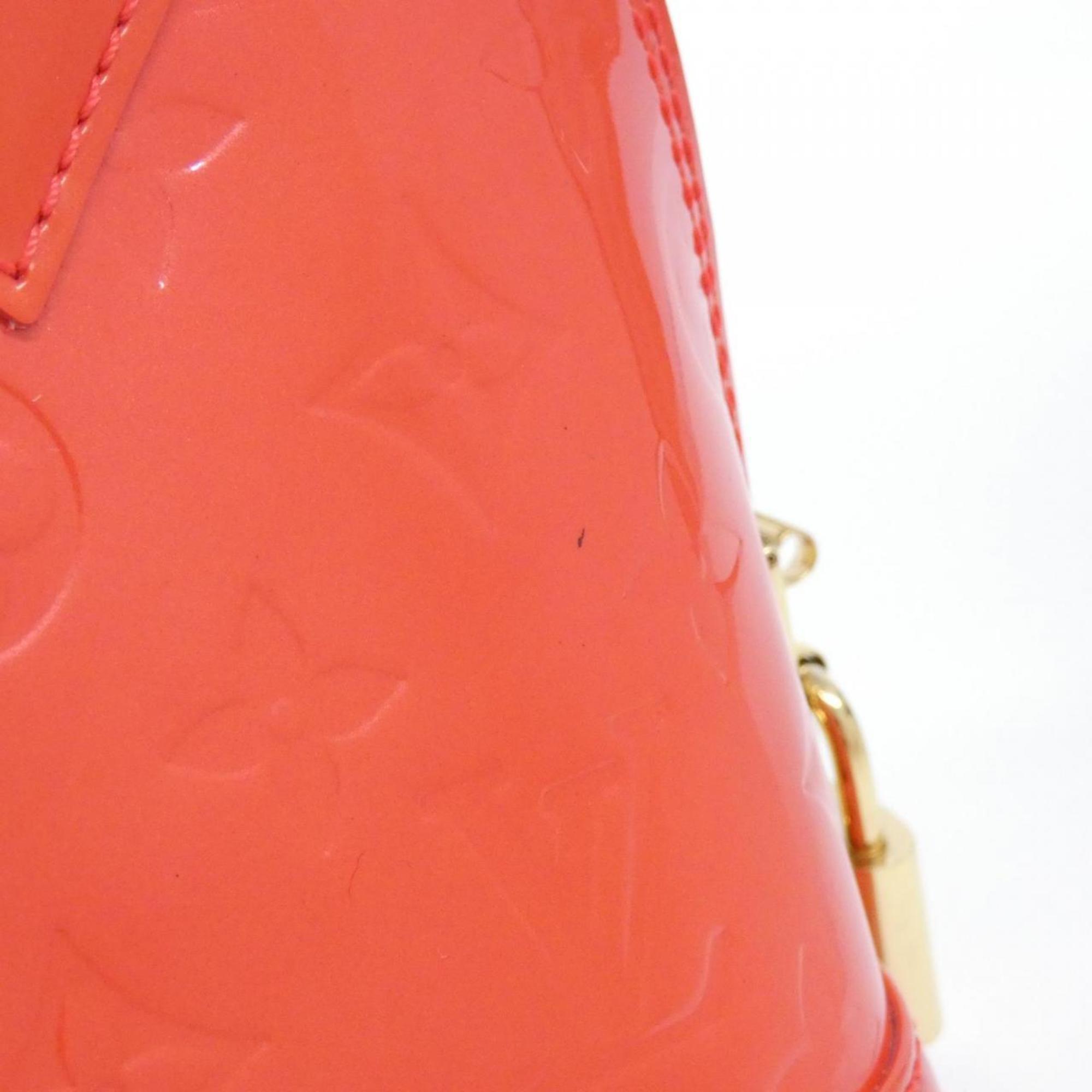 Louis Vuitton Vernis Rouge Grenadine Leather Handbag (Pre-Owned)