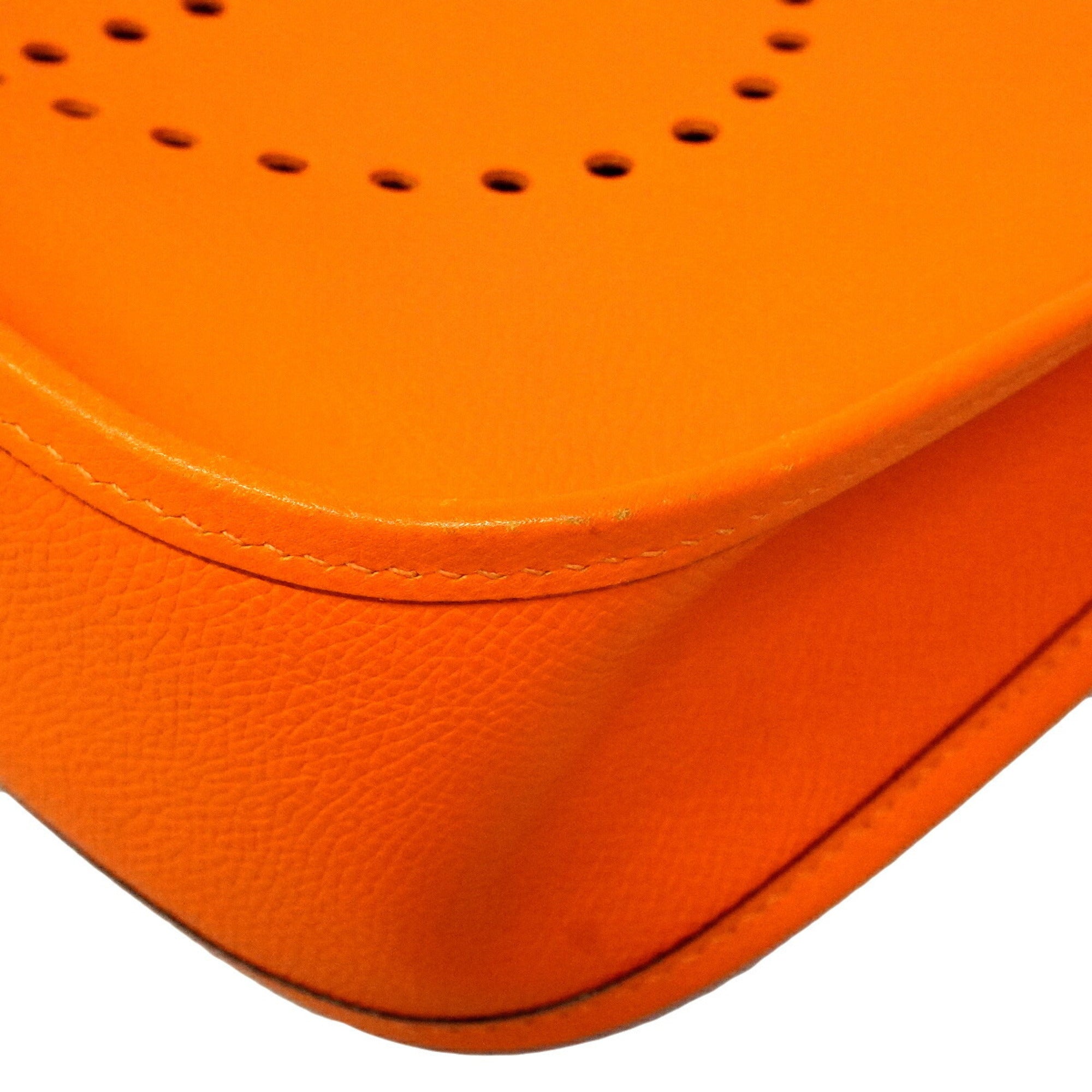 Hermes Orange Leather Shoulder Bag (Pre-Owned)