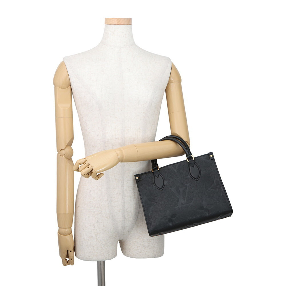 Louis Vuitton Black Monogram Noir Monogram Empreinte Handbag (Pre-Owned)