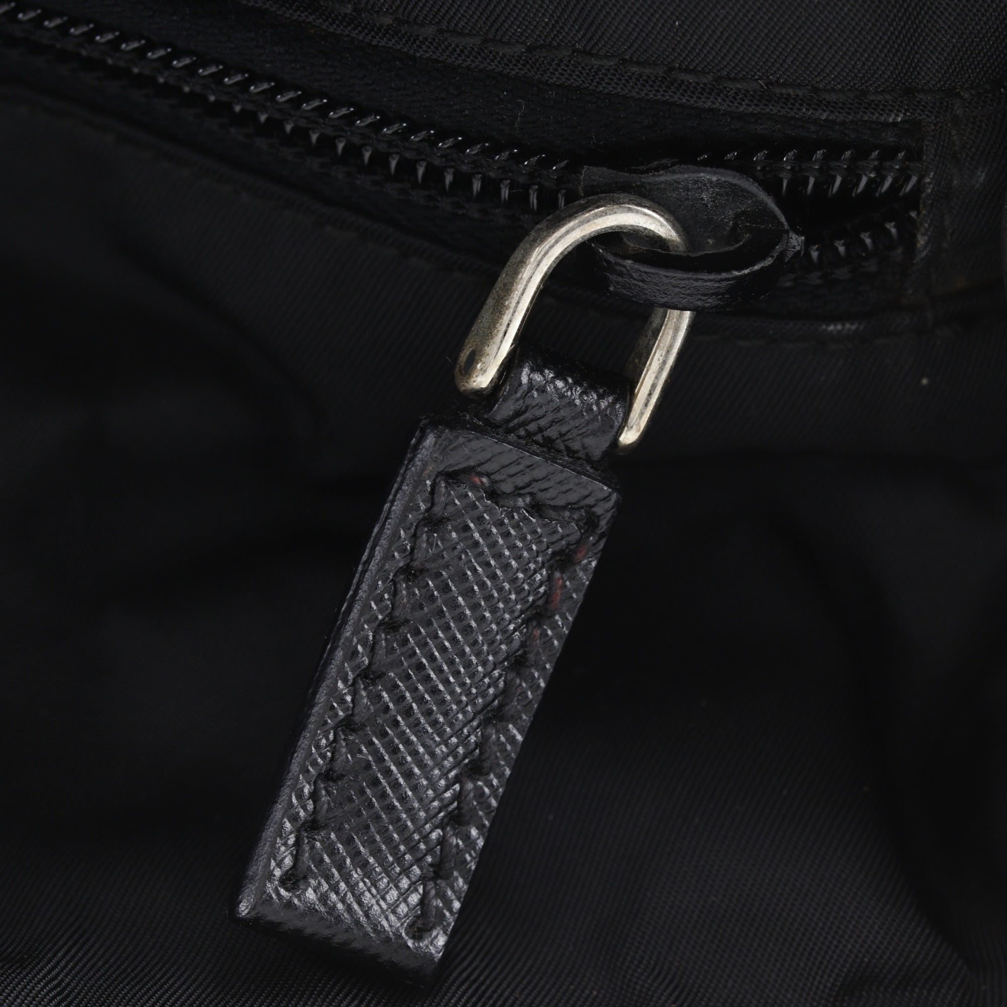 Prada Black Nylon Boston Bag Tote Bag (Pre-Owned)