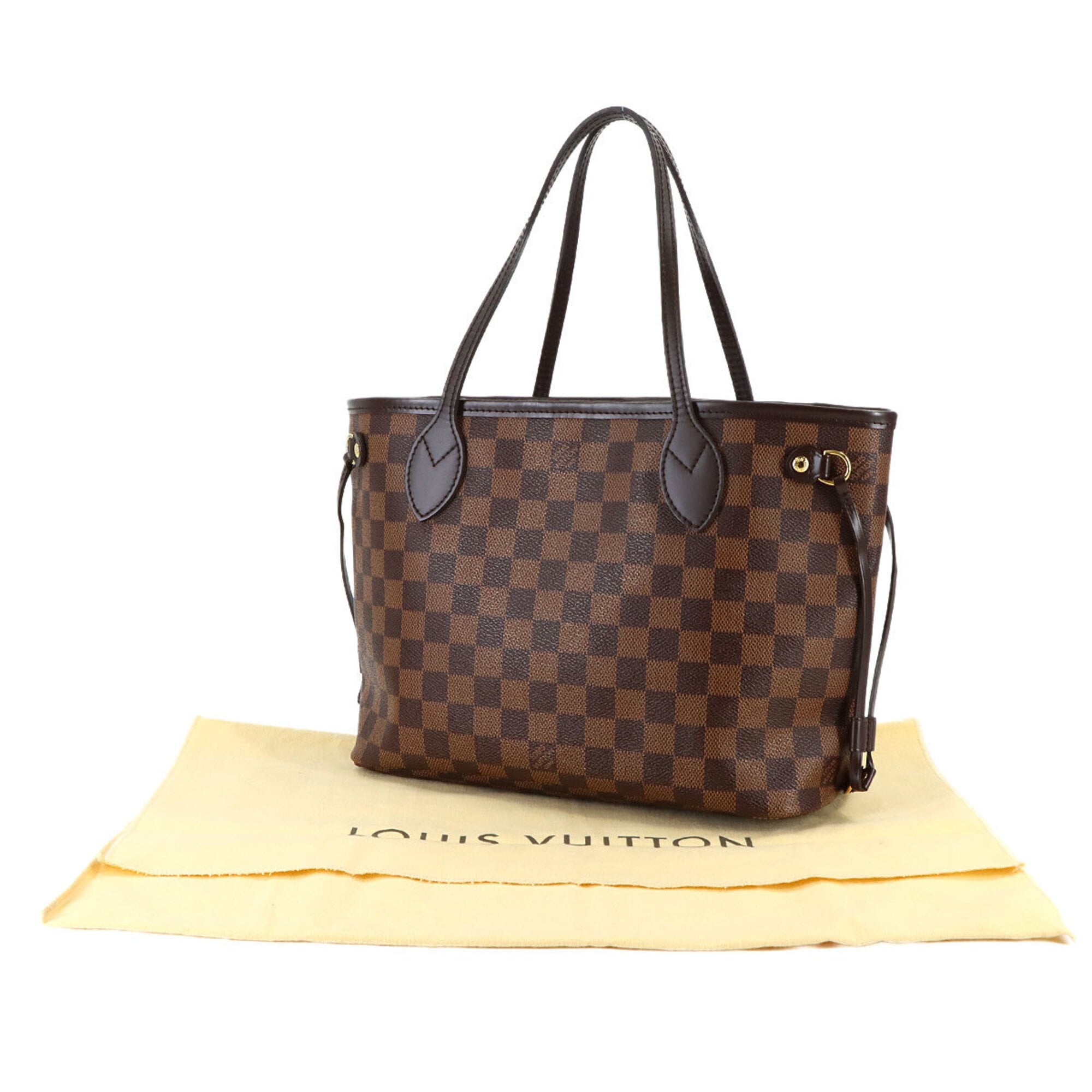 Louis Vuitton Brown Damier Canvas Ebene Damier Canvas Handbag Tote Bag (Pre-Owned)