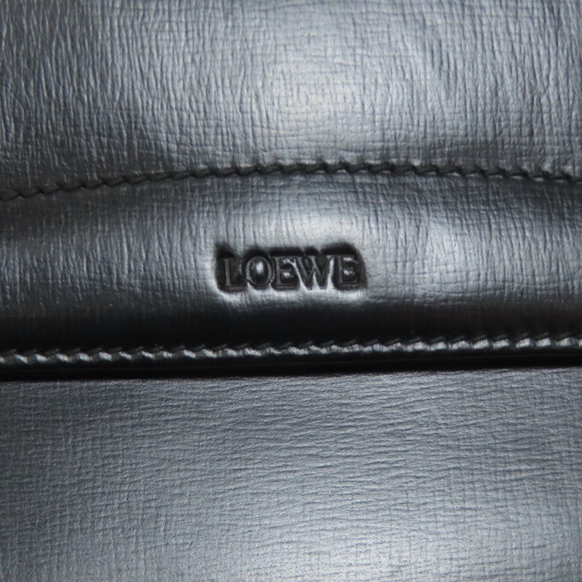 Loewe Black Leather Long Wallet (Bi-Fold) (Pre-Owned)