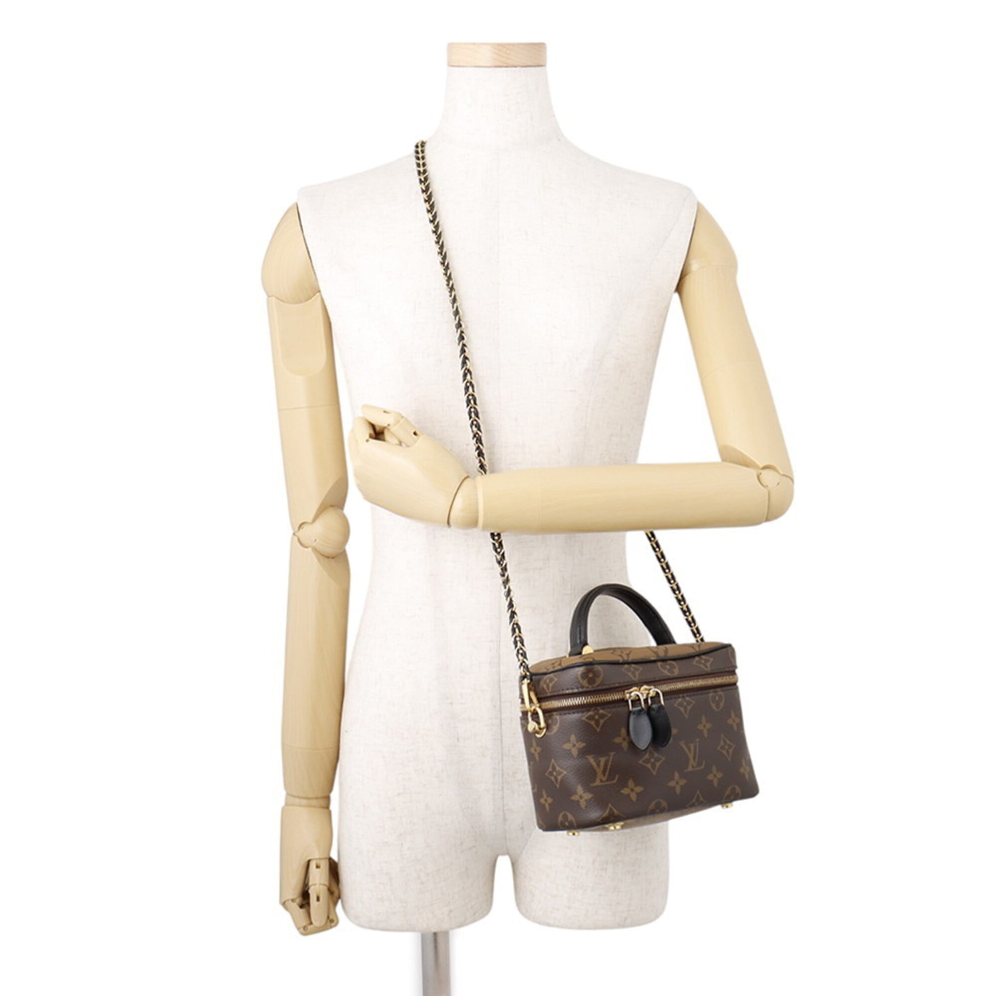 Louis Vuitton Noir Monogram Reverse Handbag Shoulder Bag (Pre-Owned)