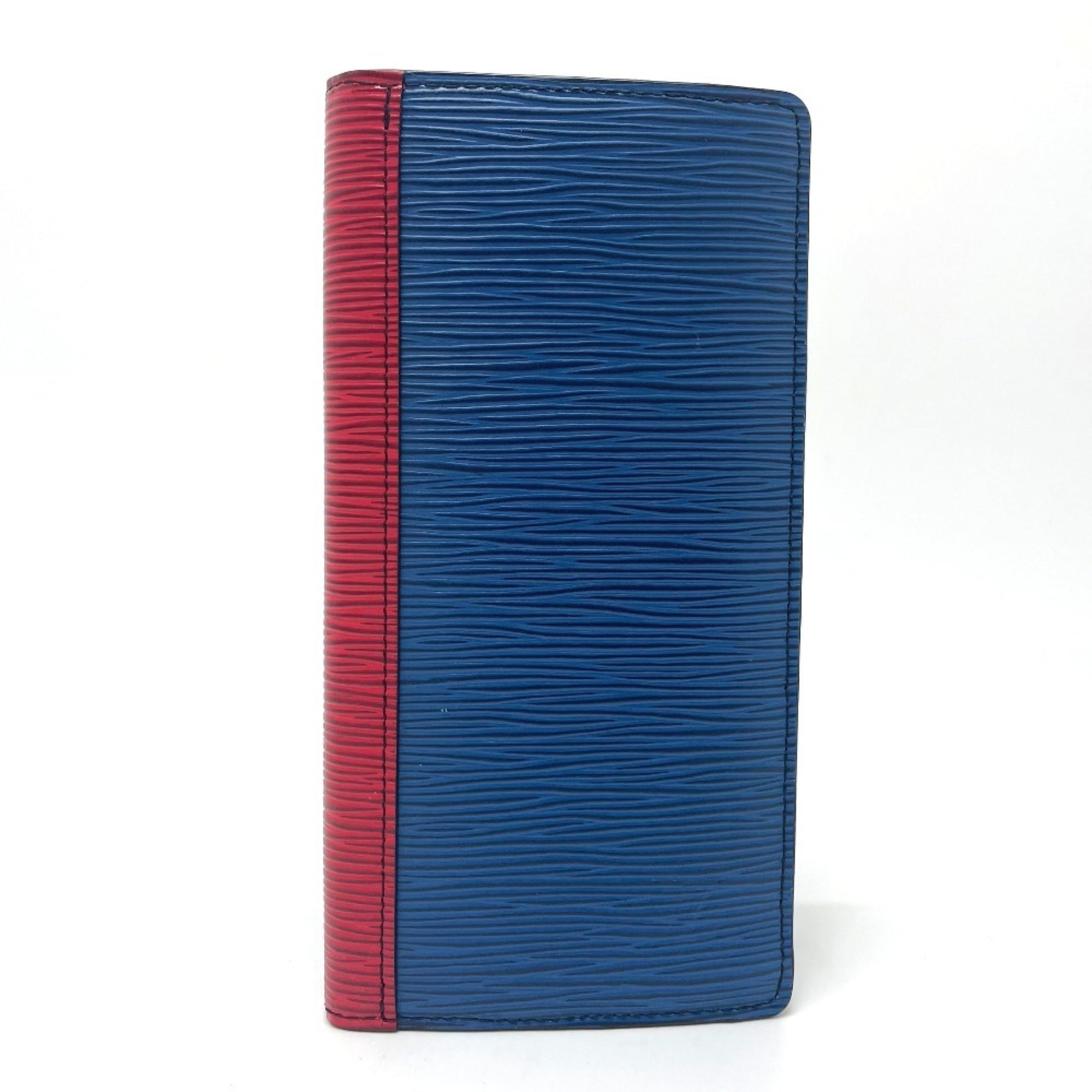 Louis Vuitton Epi Blue Green Red Color Epi Leather Long Wallet (Bi-Fold) (Pre-Owned)