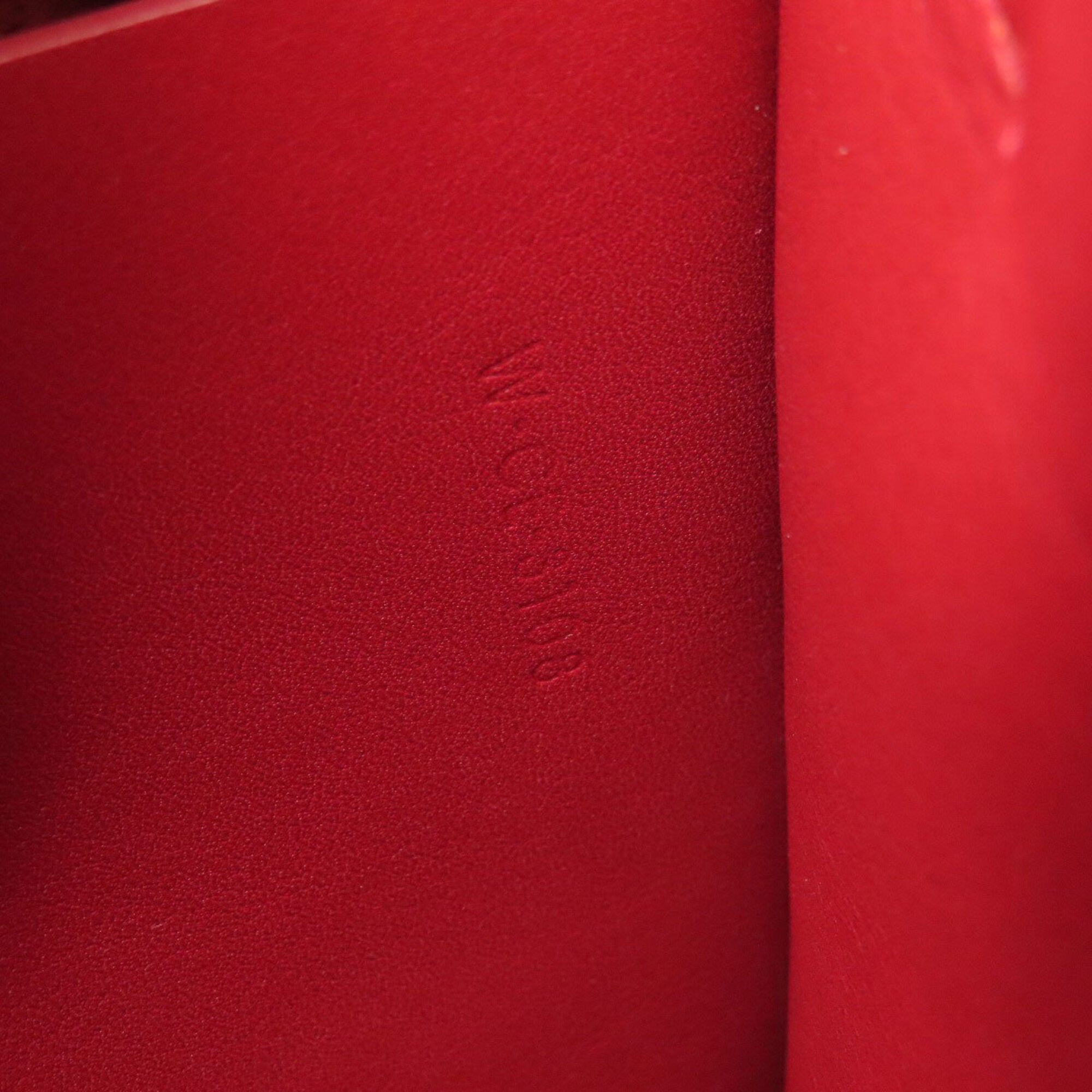 Celine Red Color Leather Shoulder Bag (Pre-Owned)